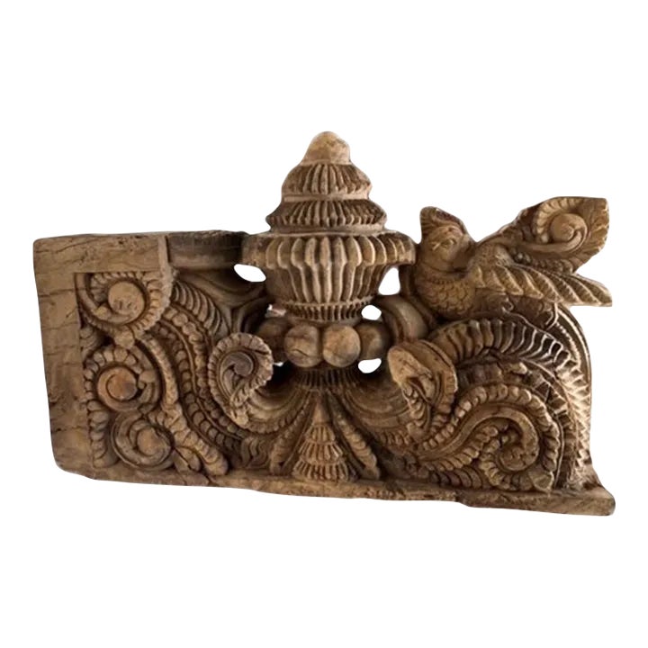18th Century Antique Hardwood Indian Temple / Chariot Architectural ...