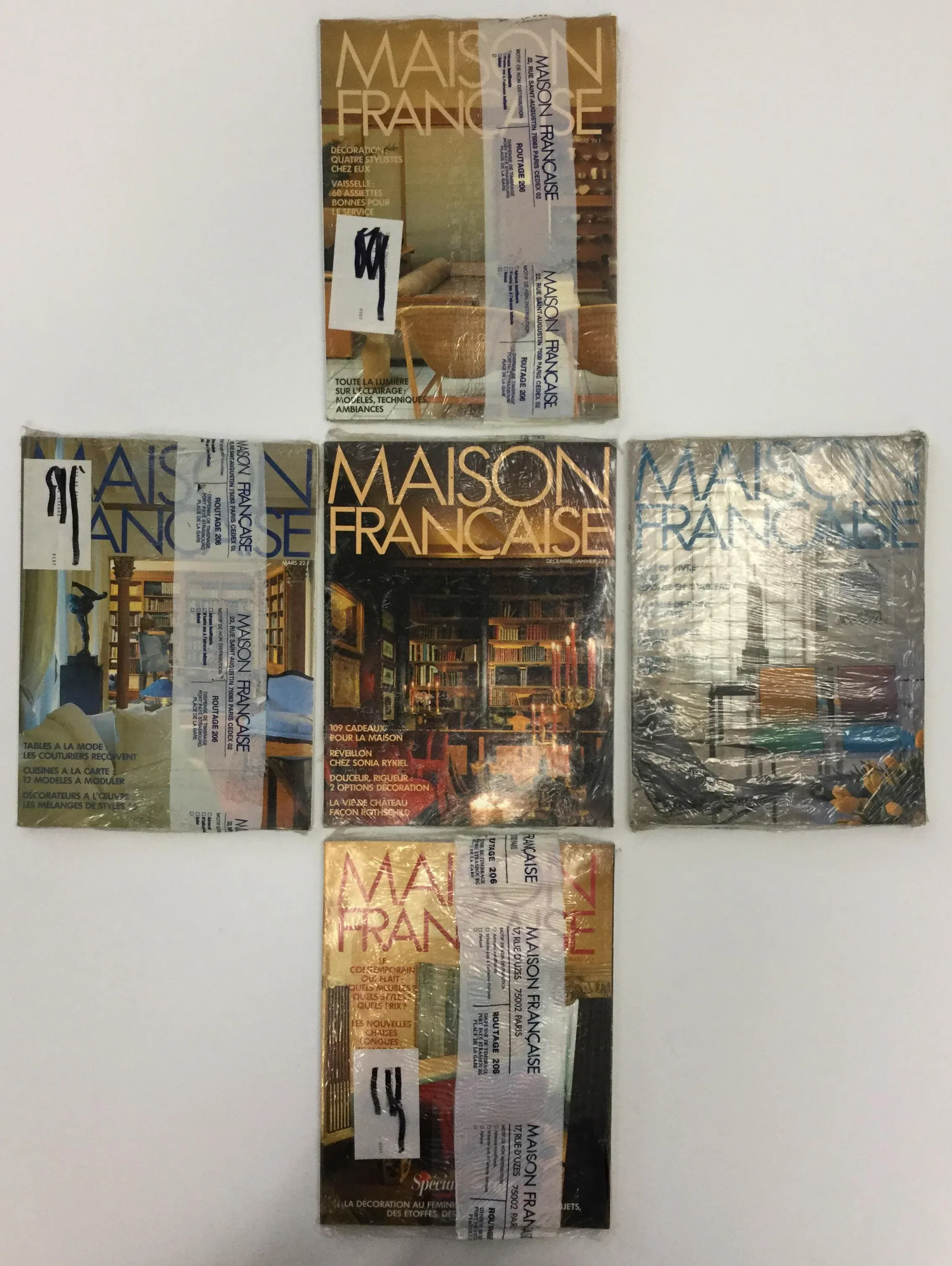 Collectible French Interior Decorating Magazines - Set of 5
