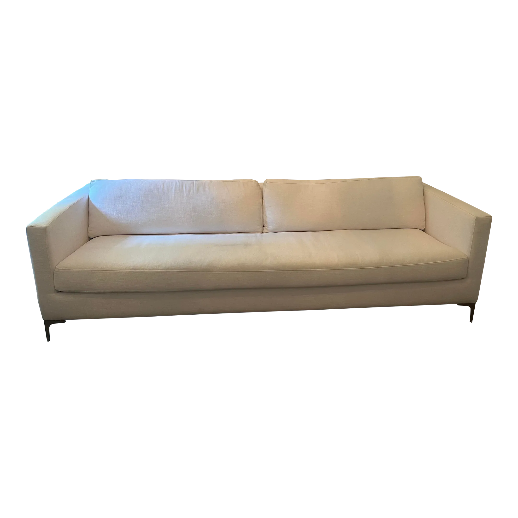 Restoration Hardware Modena Shelter Arm Fabric Sofa Chairish
