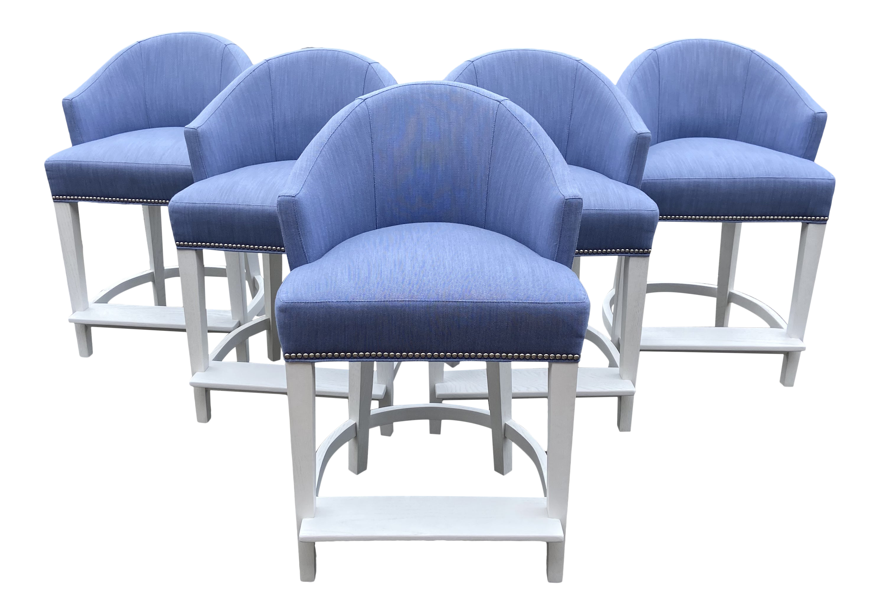 Lee Industries Counter Stools With Perennials Performance Fabric Chairish