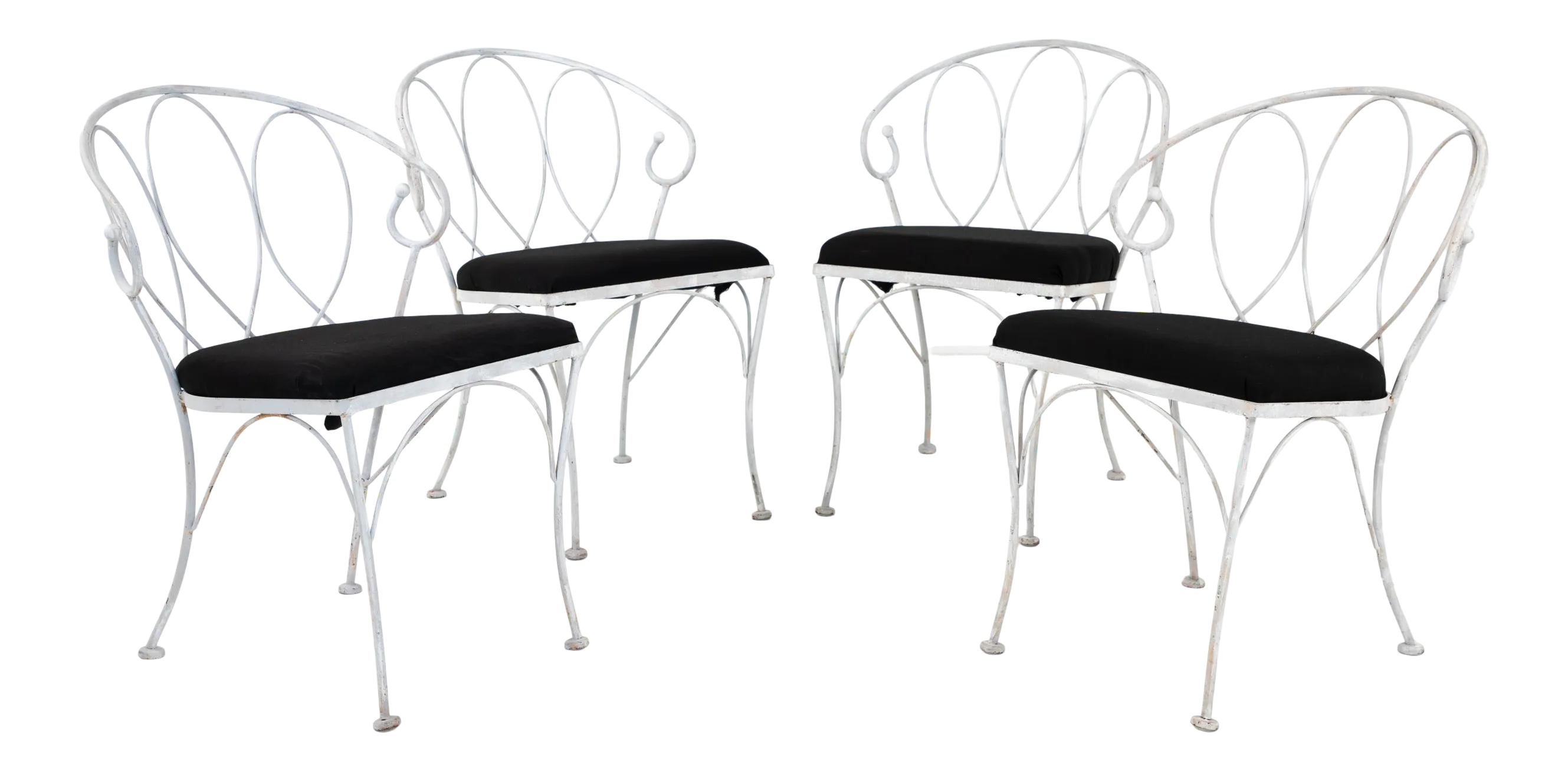 Late 20th Century Gray Dining Chairs Set of 4 Chairish
