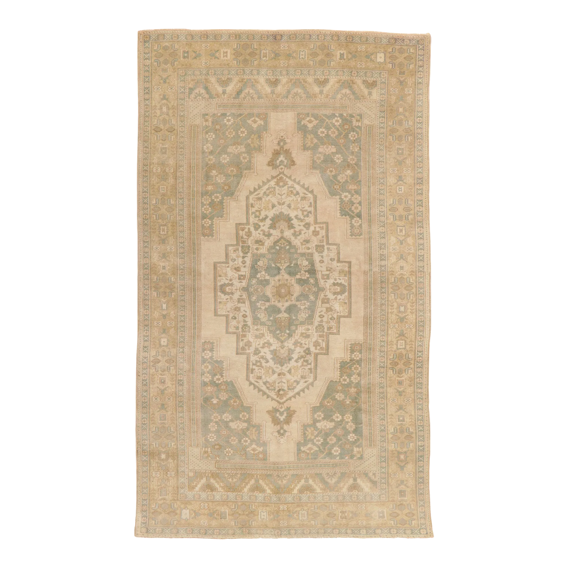 Vintage Turkish Oushak Rug - 05'08 X 09'07 | Chairish