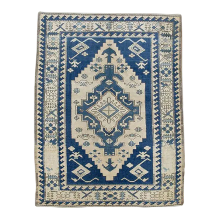 Vintage Turkish Rug 4'10