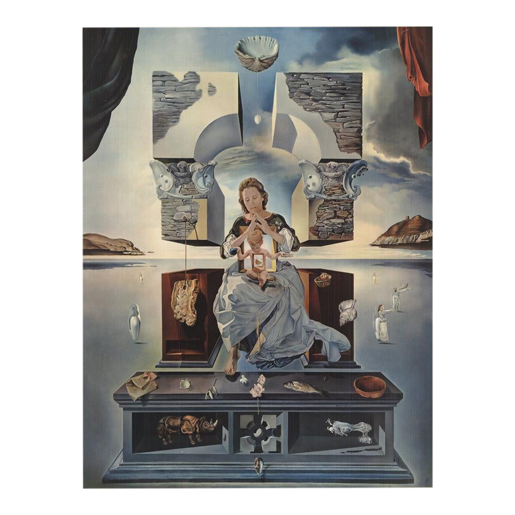 мадонна порт-льигата (1949). картина мадонна порт льигата. мадонна порта льигат. сальвадор дали madonna. сальвадор дали мадонна порт-льигата оригинал.