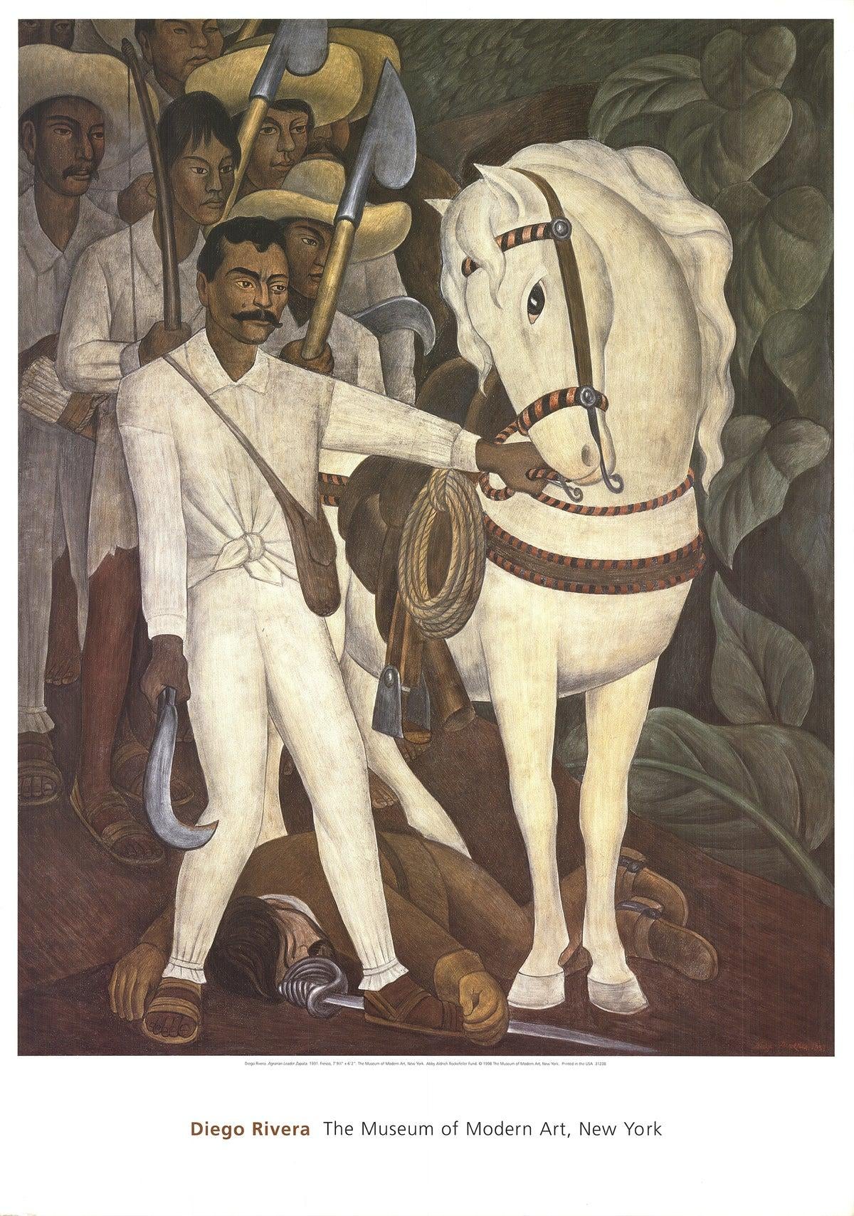 1998 Diego Rivera 'Agrarian Leader Zapata' Modernism USA Offset