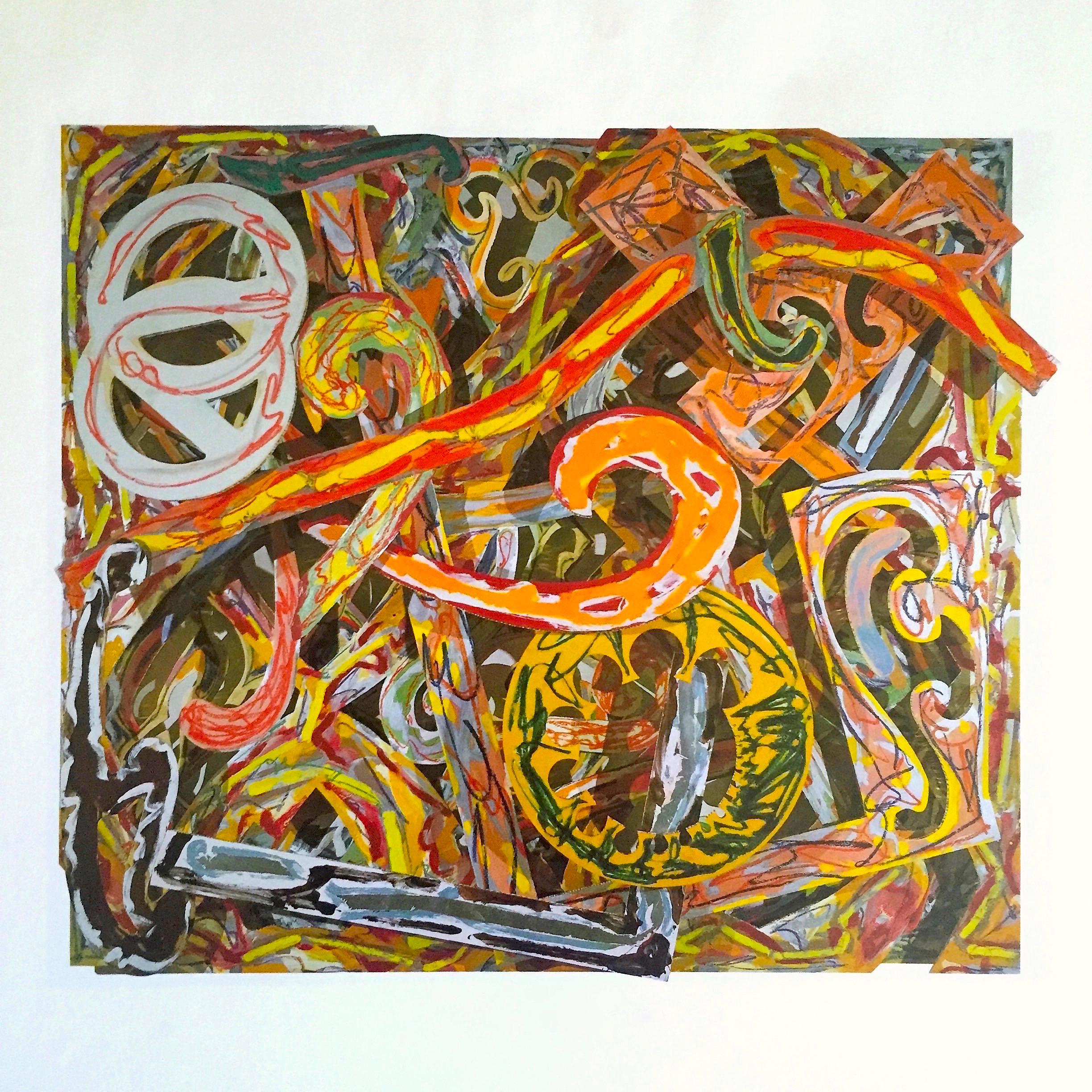 Frank Stella Vintage 1999 Pop Art Lithograph Calendar Print