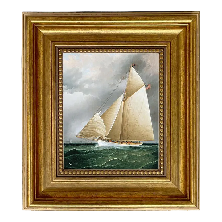 Racing Sloop Oil on Canvas Reproduction Painting Chairish