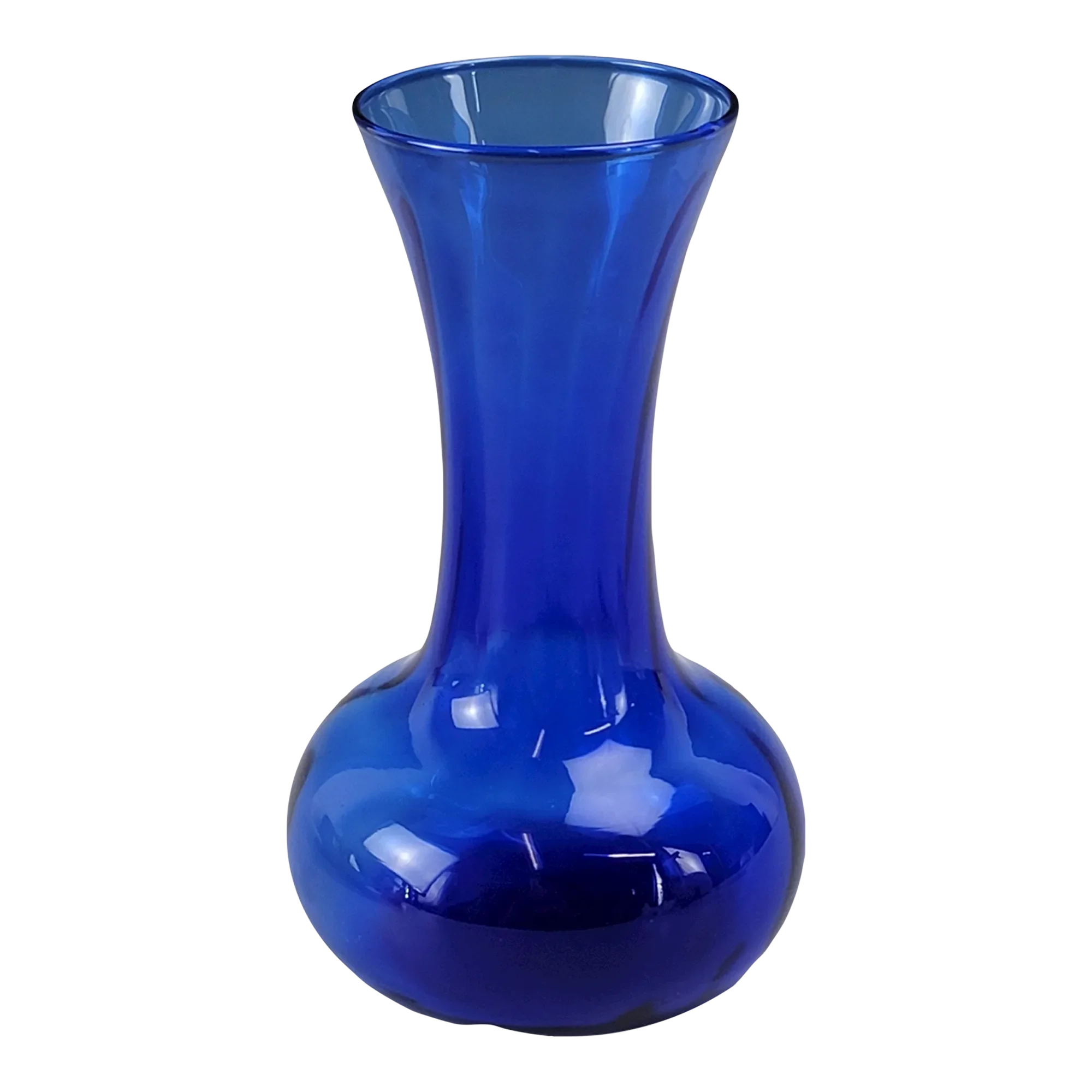 "Illusion" Cobalt Blue Indiana Glass Vase Chairish
