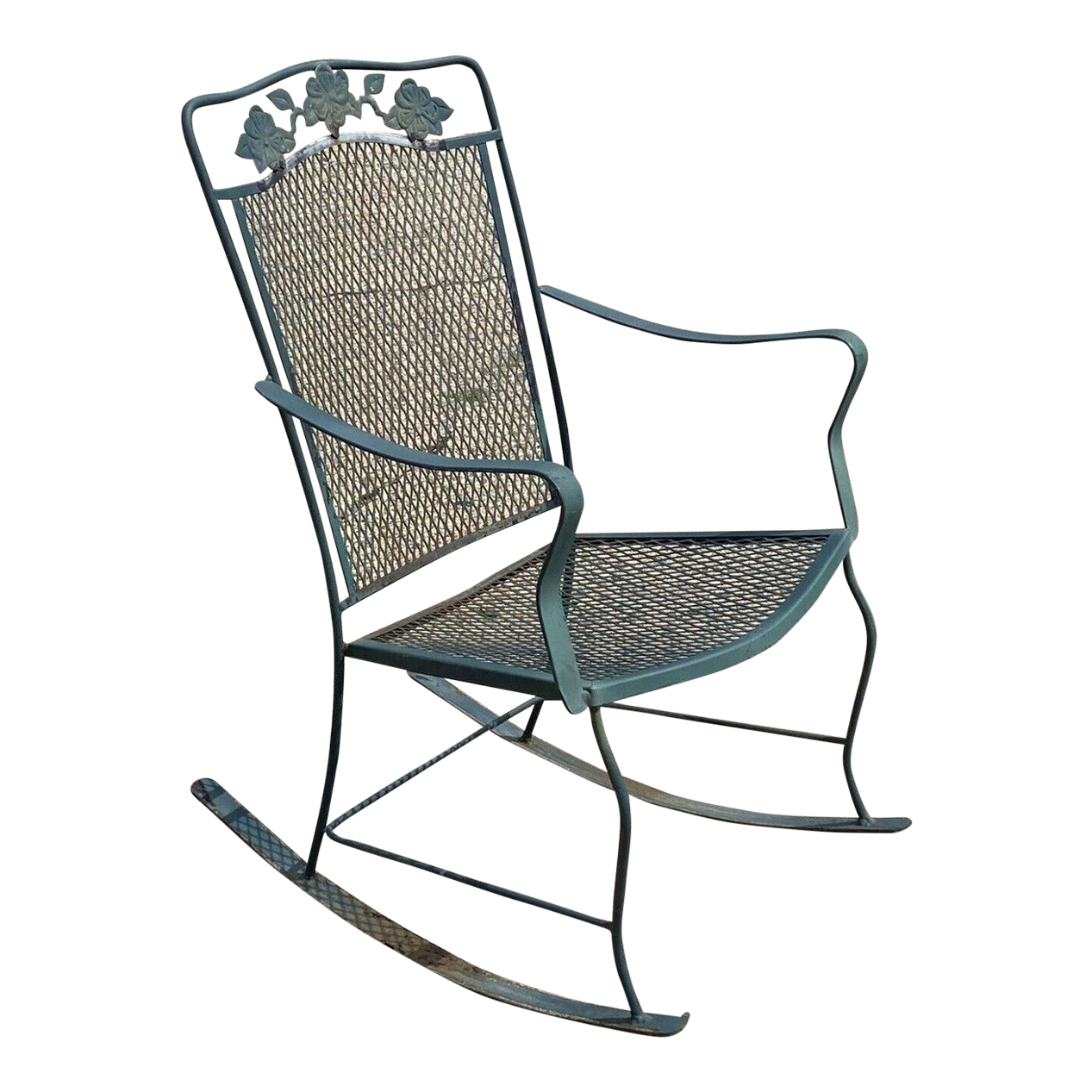Wrought iron online rocker
