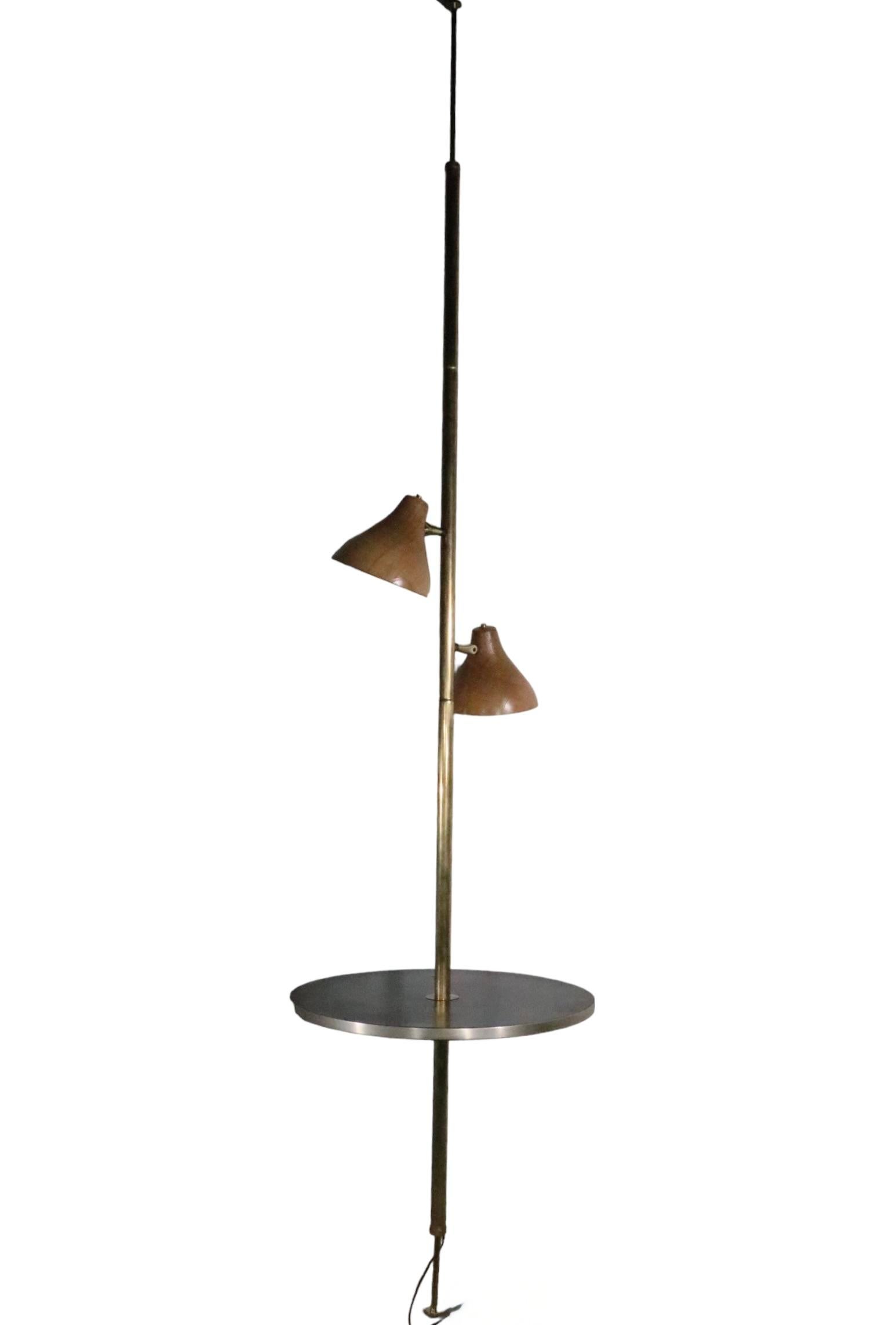 1950s tension pole lamp outlet