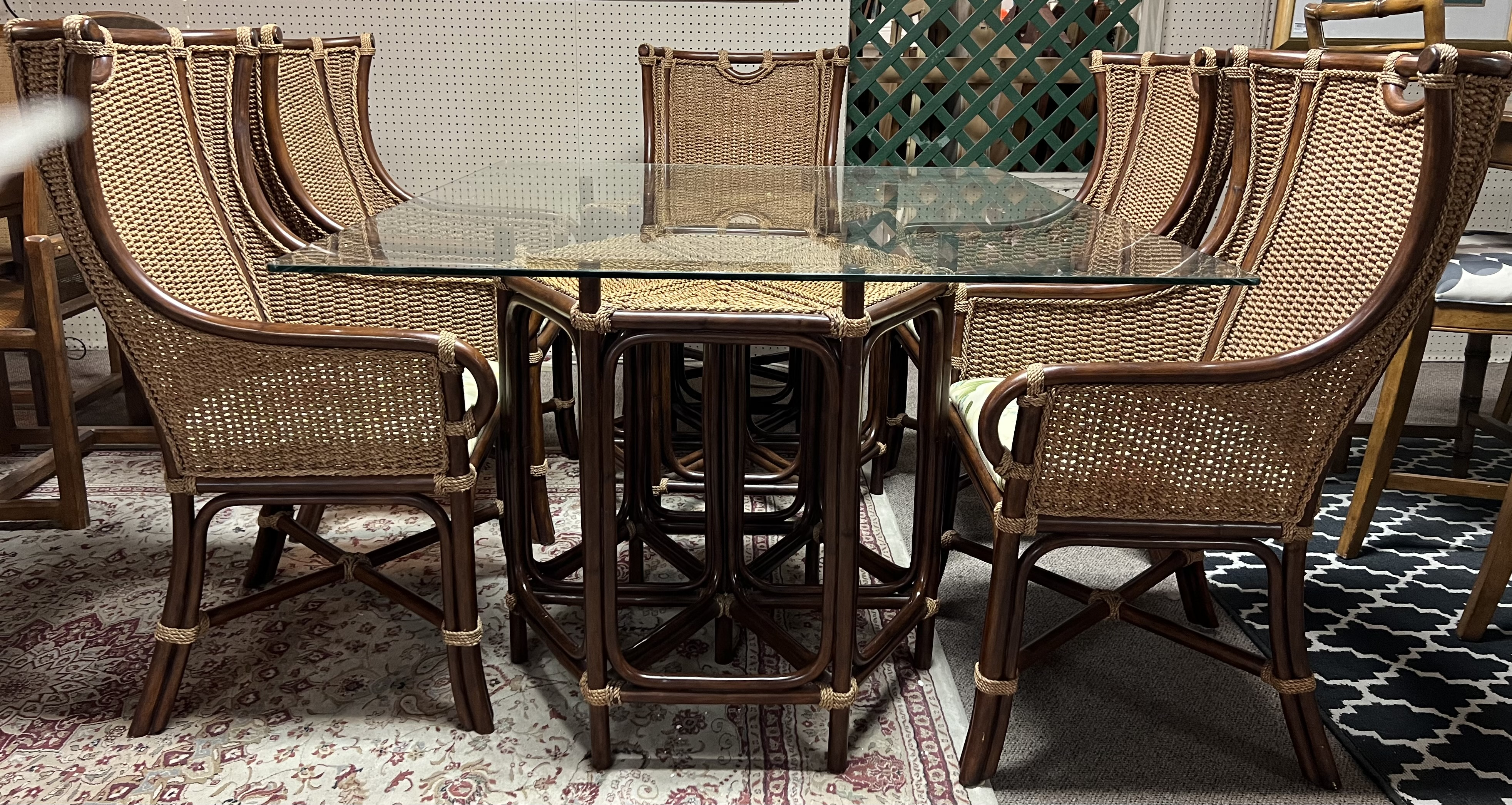Table Wingback Dining Chair With Arms Rattan Dining Room Table Arm