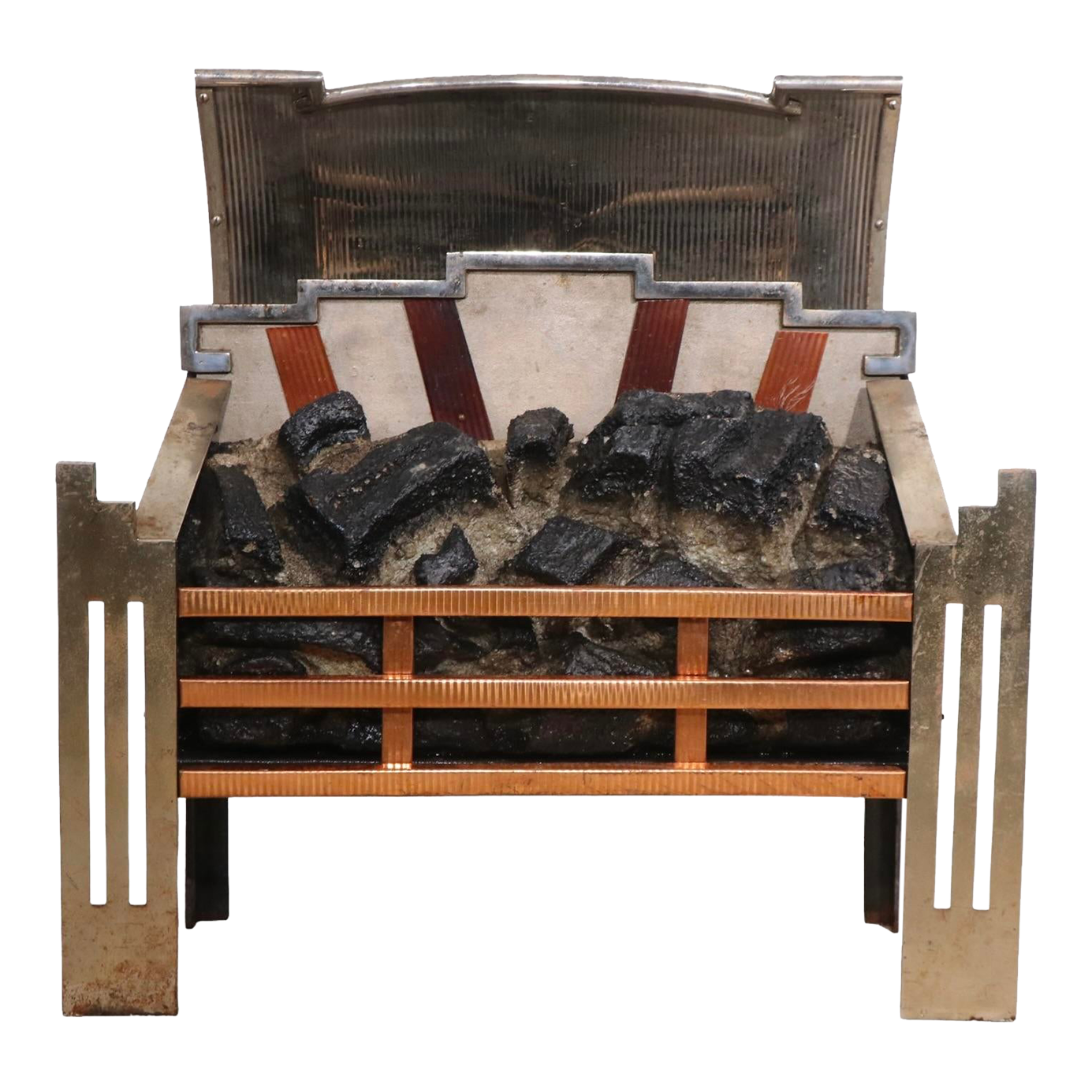 Art Deco Magicoal Electric Fires Faux Coal Fireplace Insert Grate
