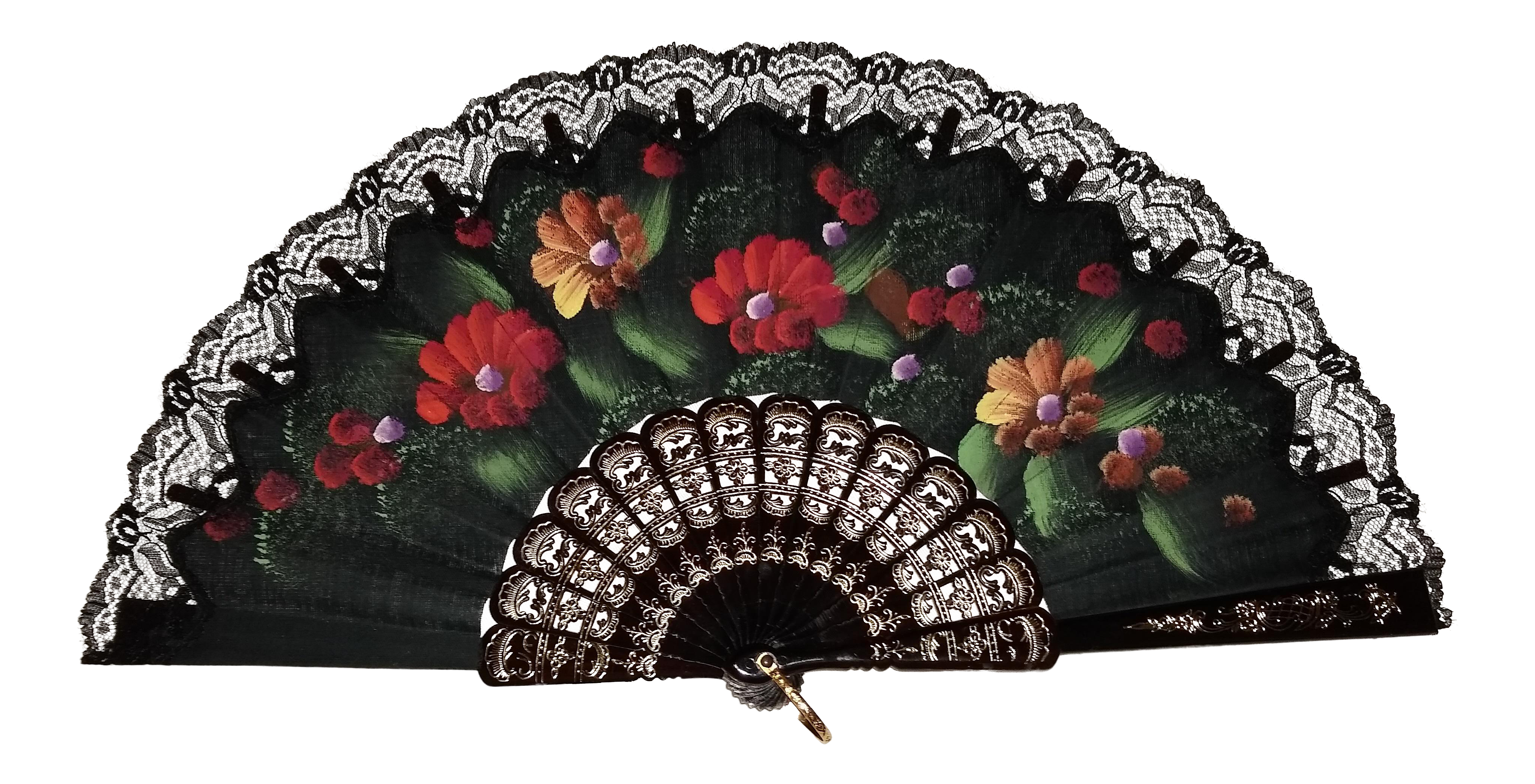 Black hand fan deals