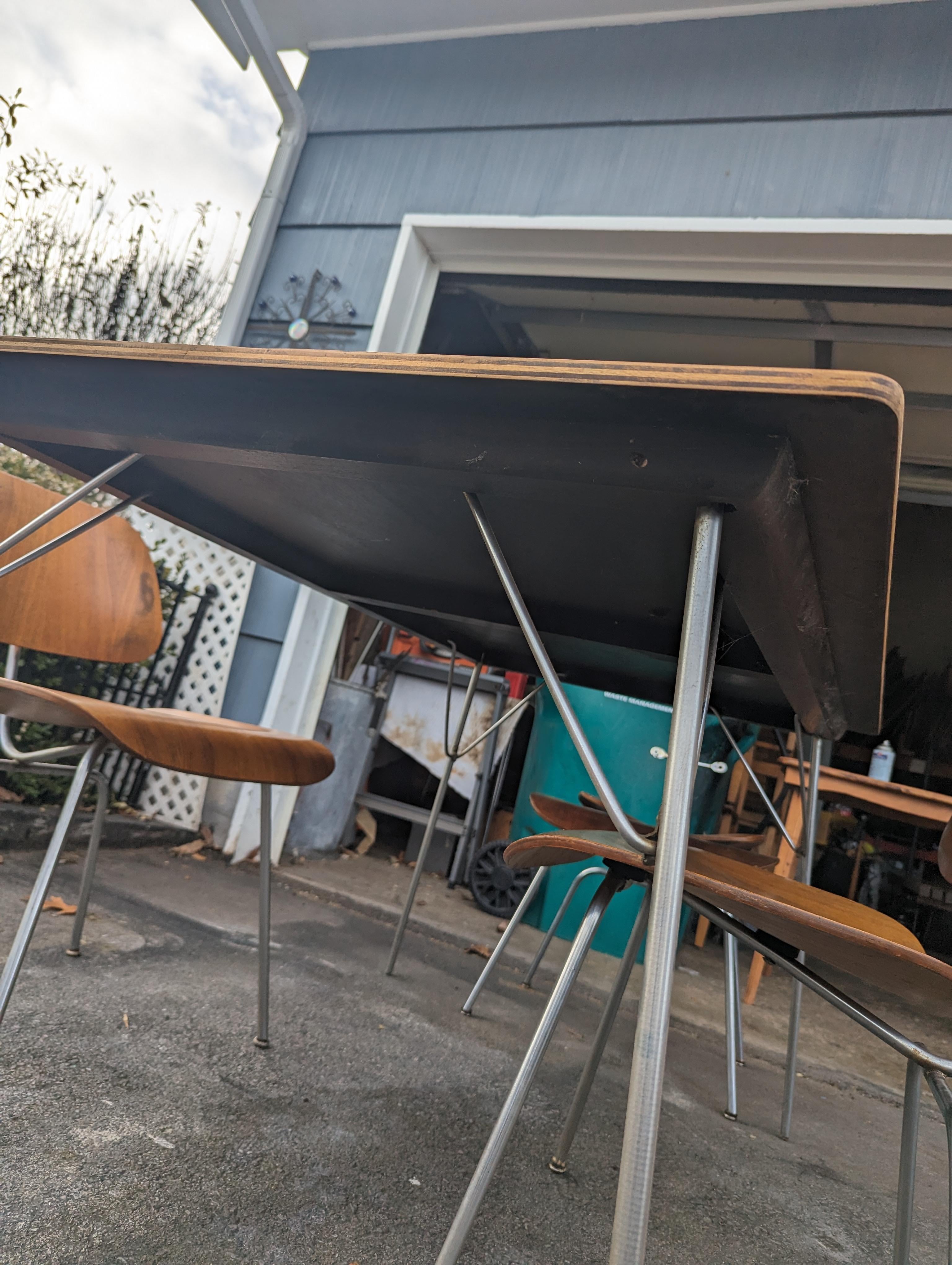 Herman Miller Eames Dining Chairs+ Table DCM Molded Plywood 1947