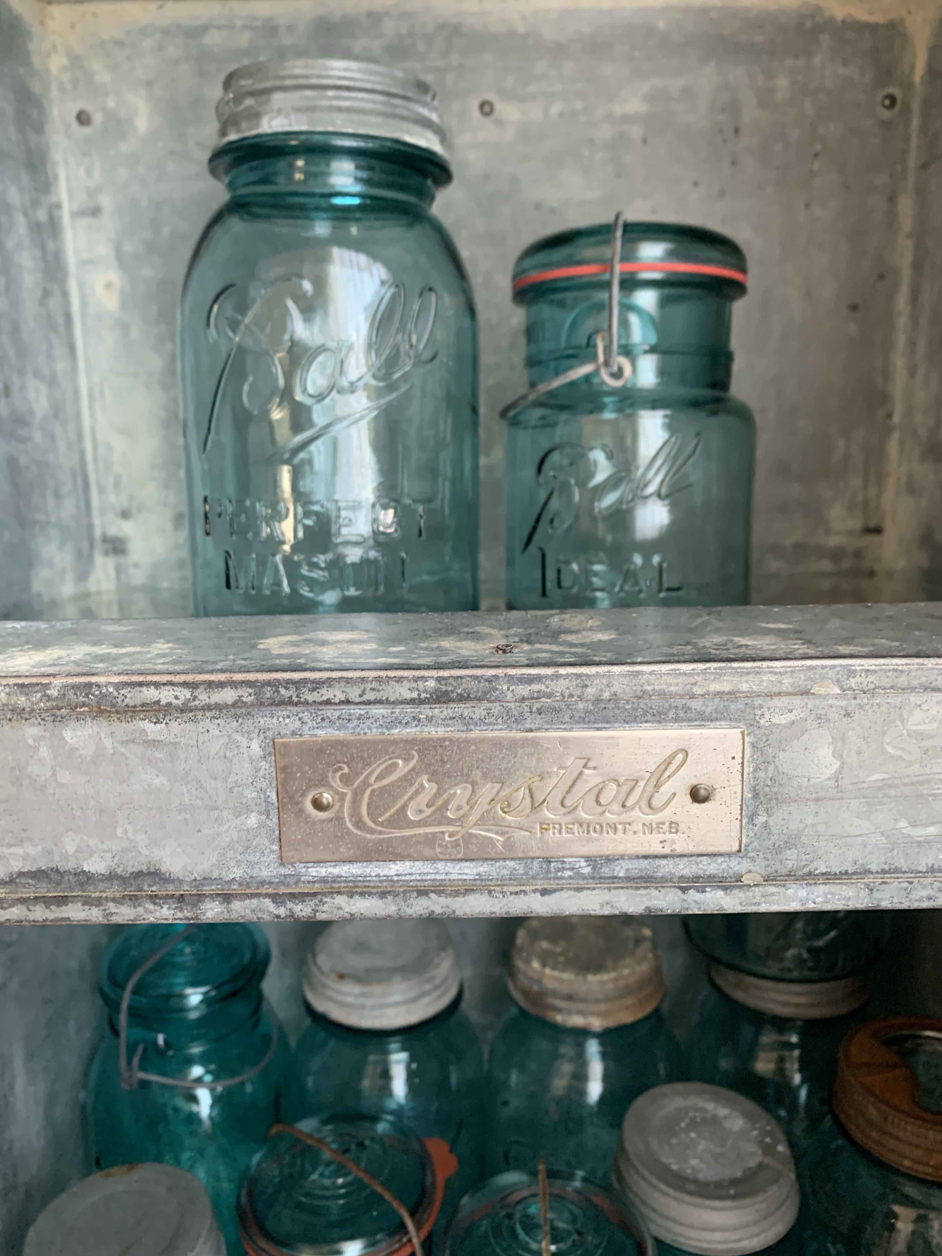 Antique Farmhouse Galvanized Zinc Ice Box | Chairish
