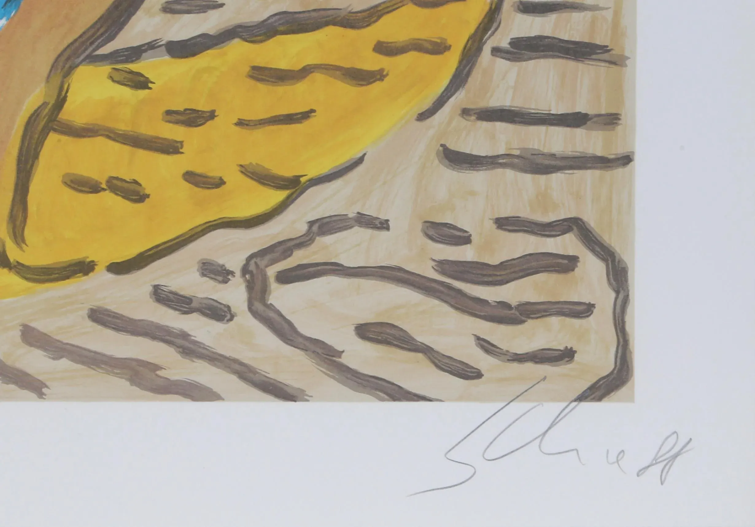 Athletes, Sandro Chia Lithograph