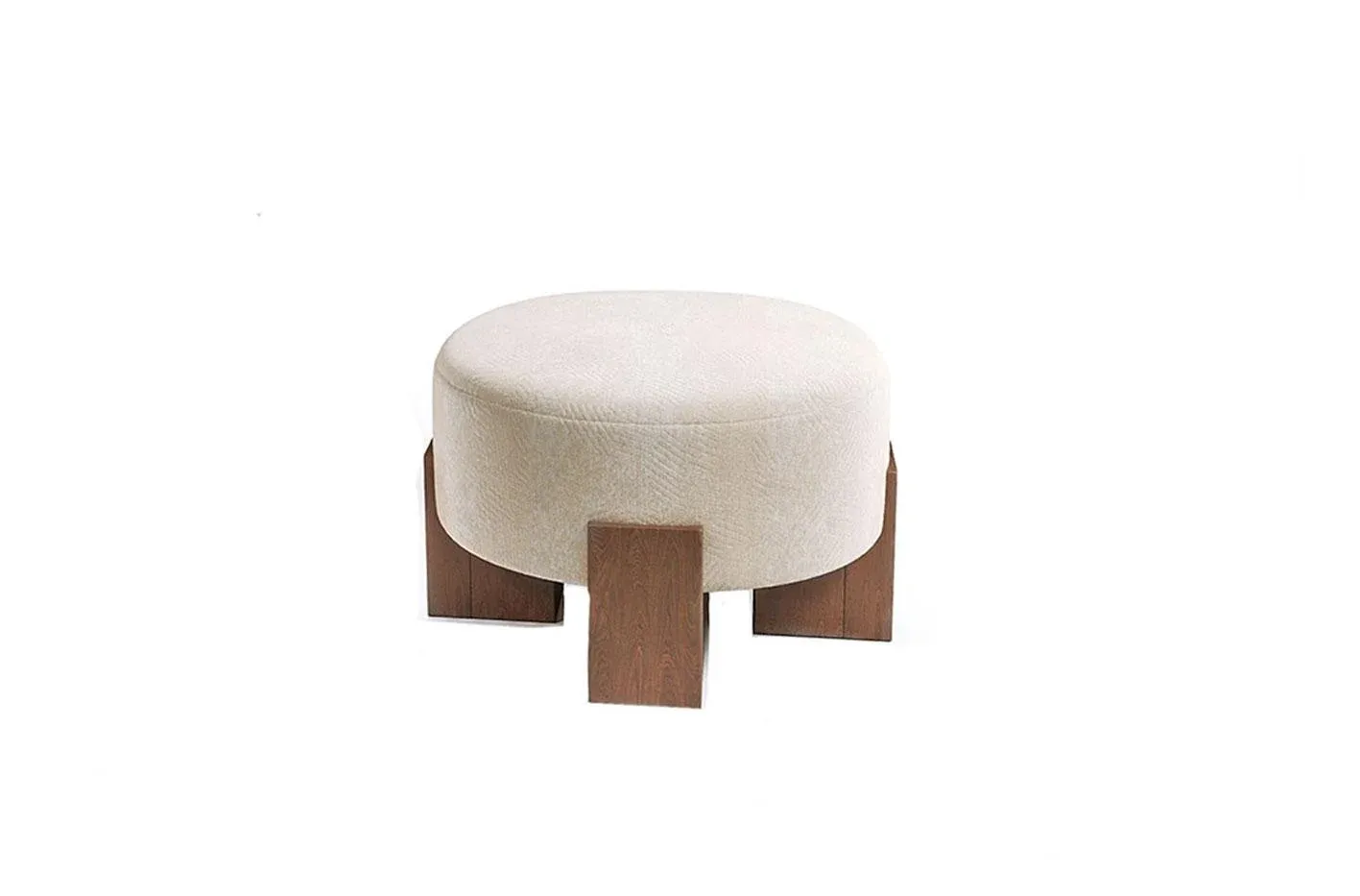 Cassette Pouf in White by Alter Ego Studio
