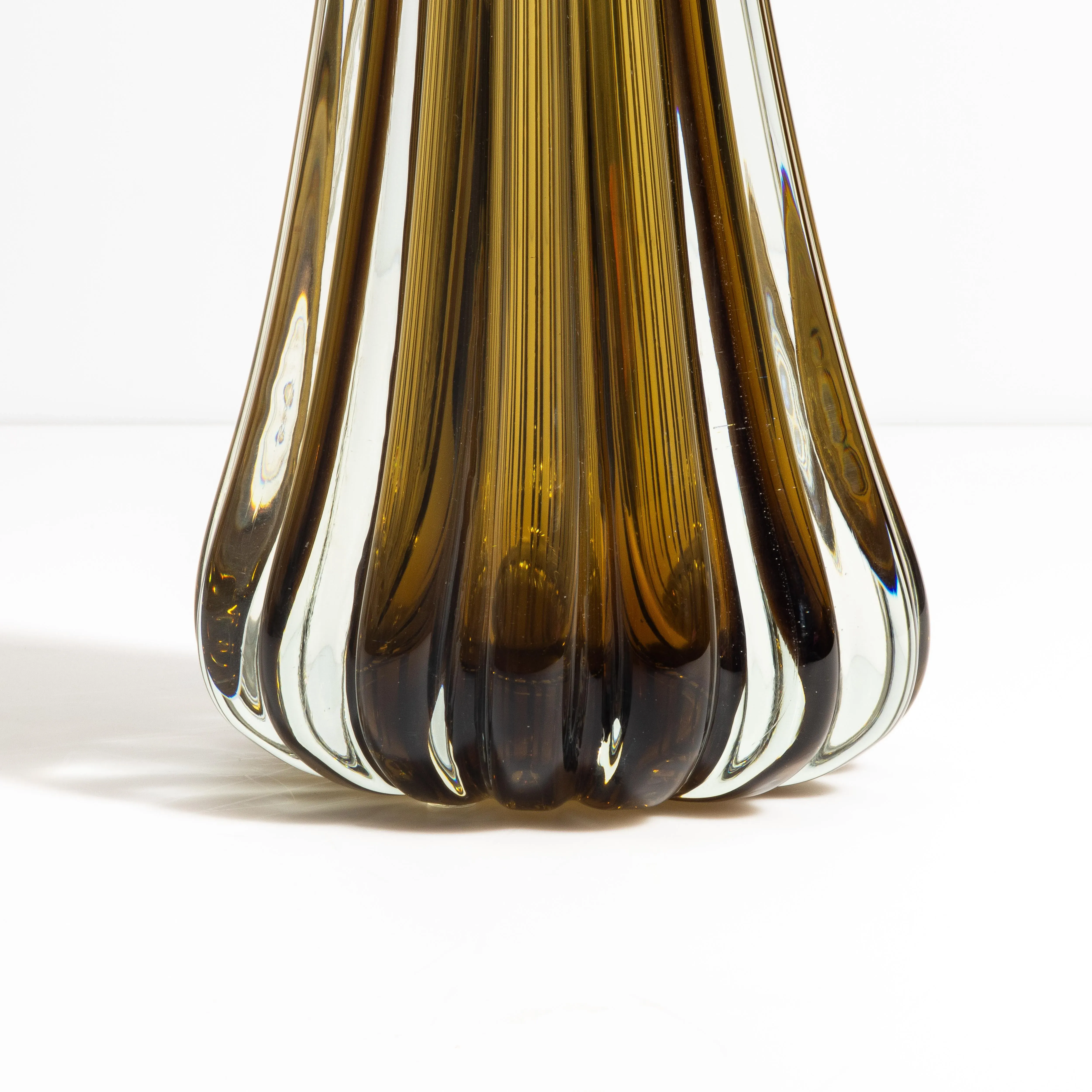 Hand Blown Murano Massiccio Vase in Copper