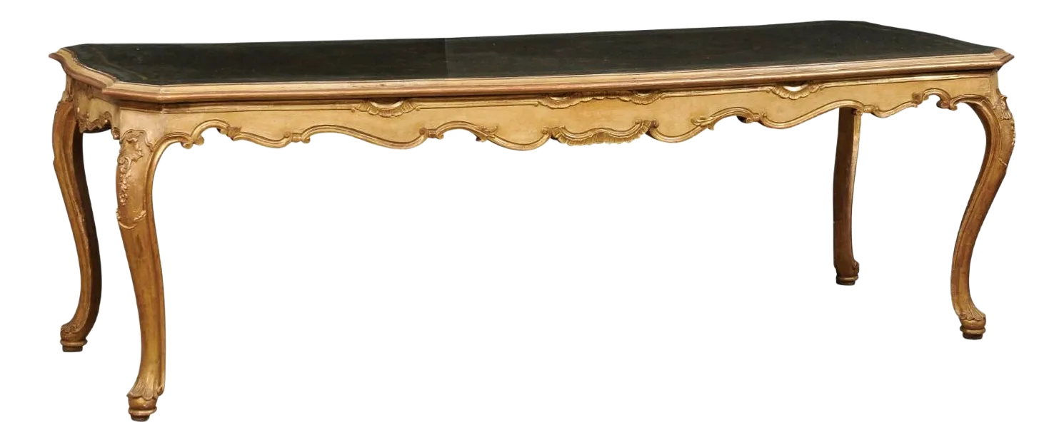 French Rococo Style Gilt Salon Table 19th C