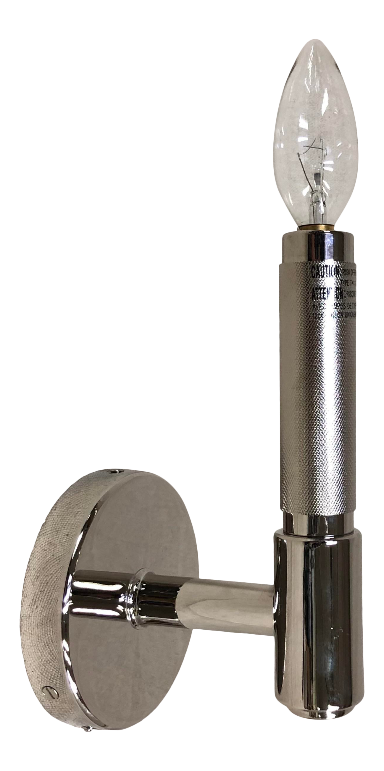 Ralph Lauren Barrett Small Single Knurled Sconce Chairish