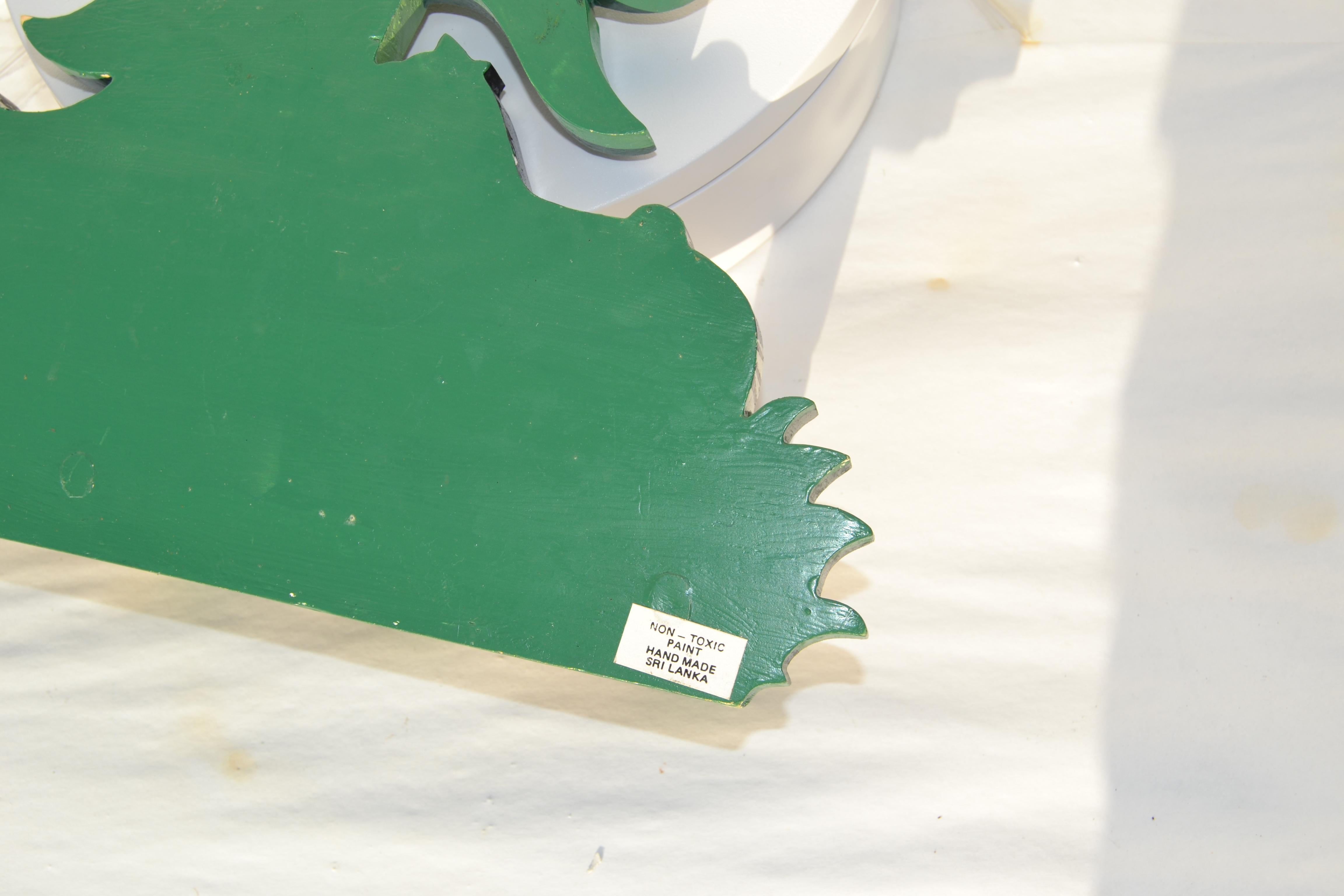 1980s Children\'s Wildlife Jungle Wall Peg Towel Rack