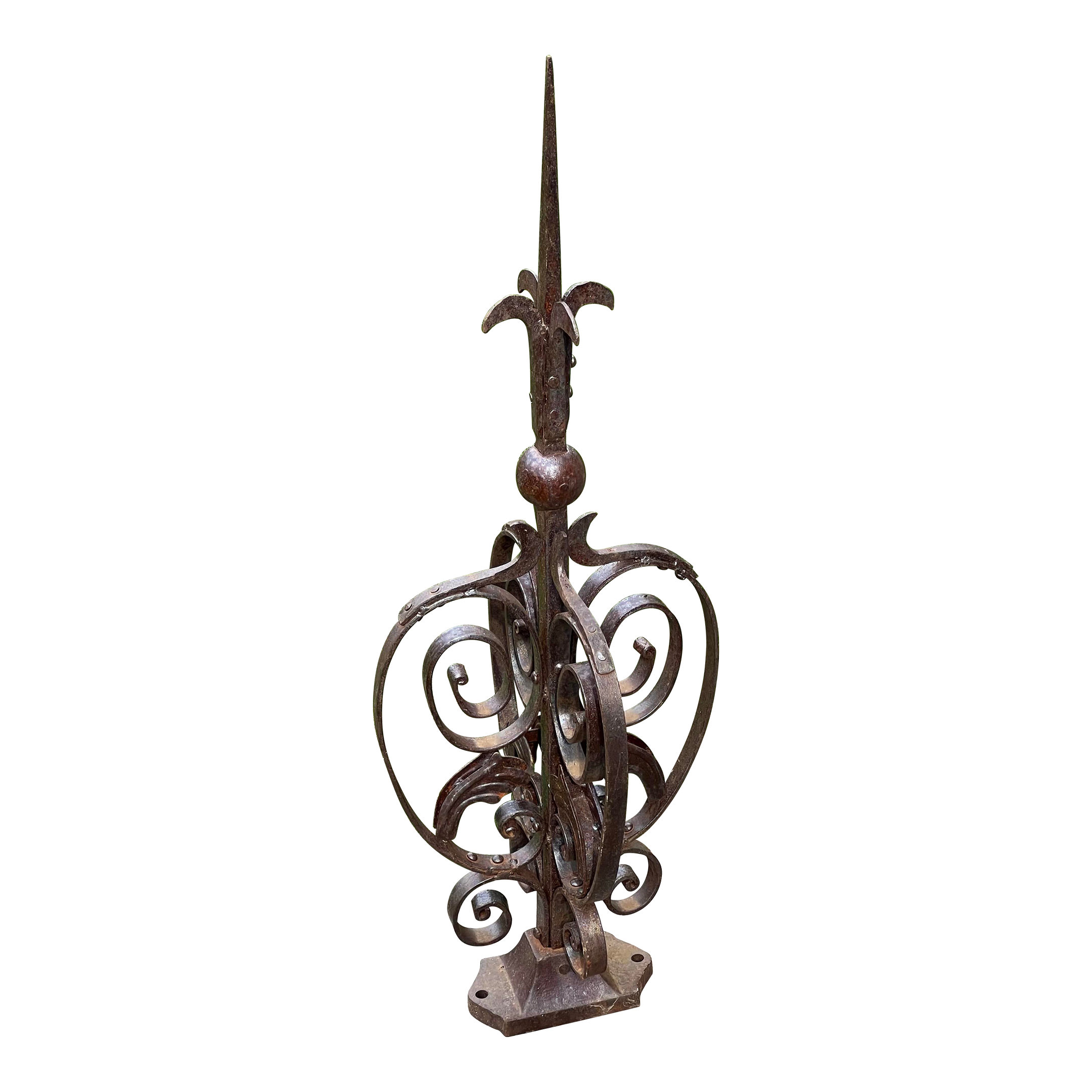 Vintage Decorative Iron Obelisk Roof Topper Chairish