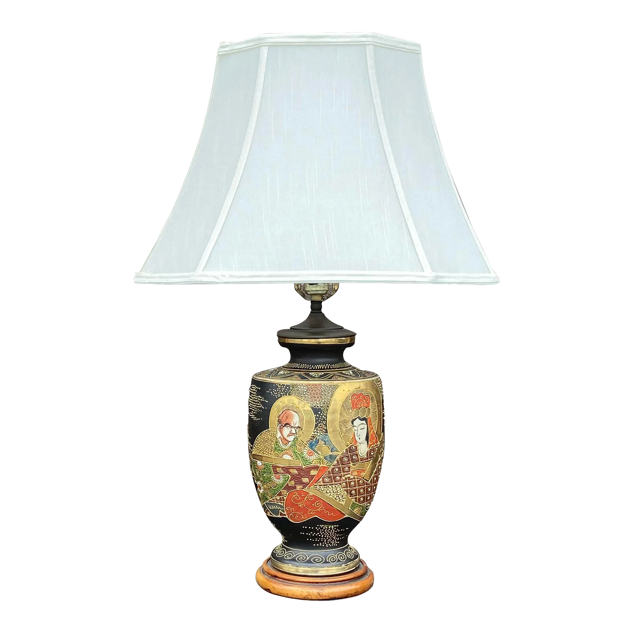 Vintage Japanese Satsuma Vase Table Lamp Chairish