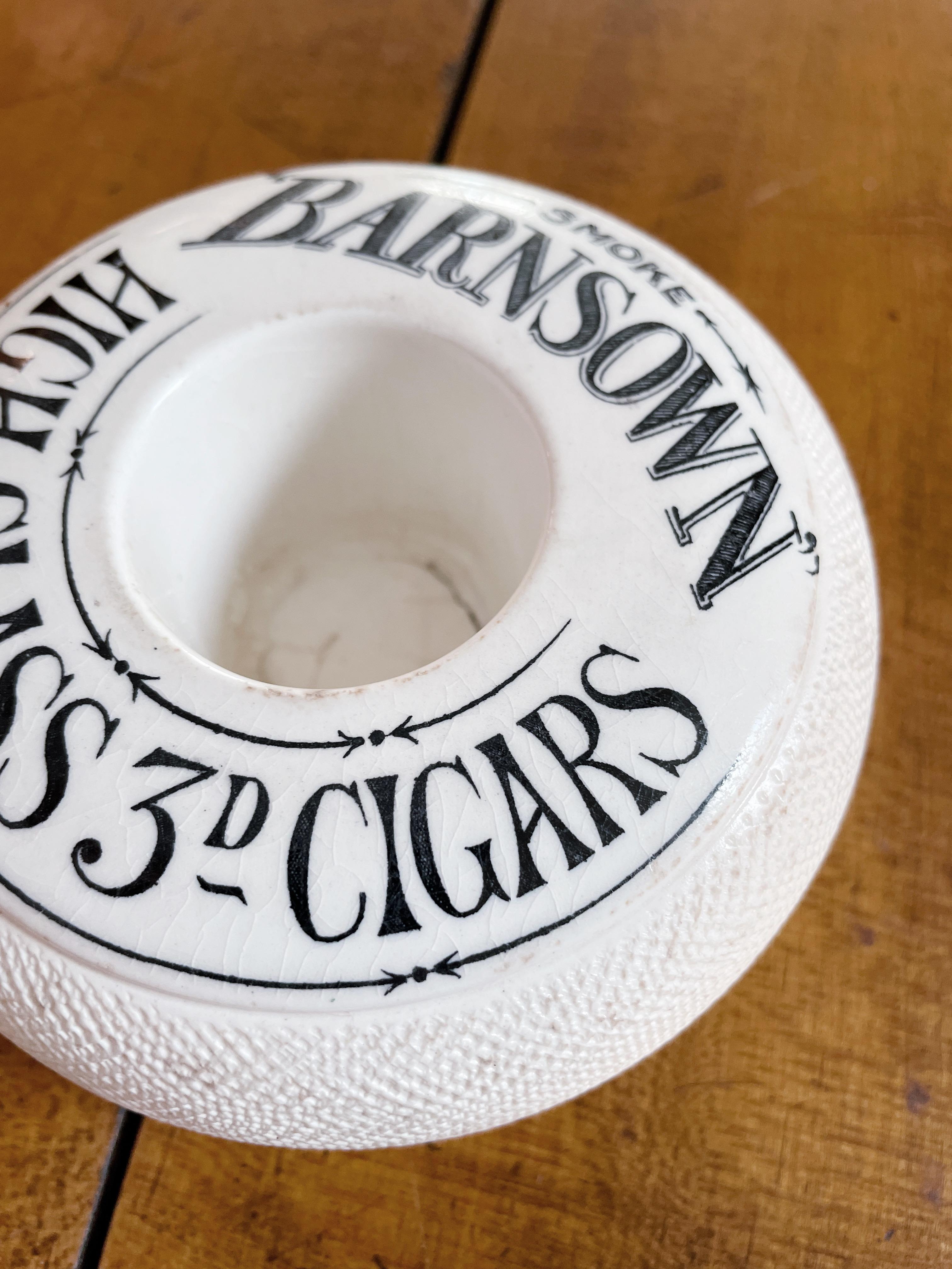Antique English Barnsown Cigars Advertising Match Striker