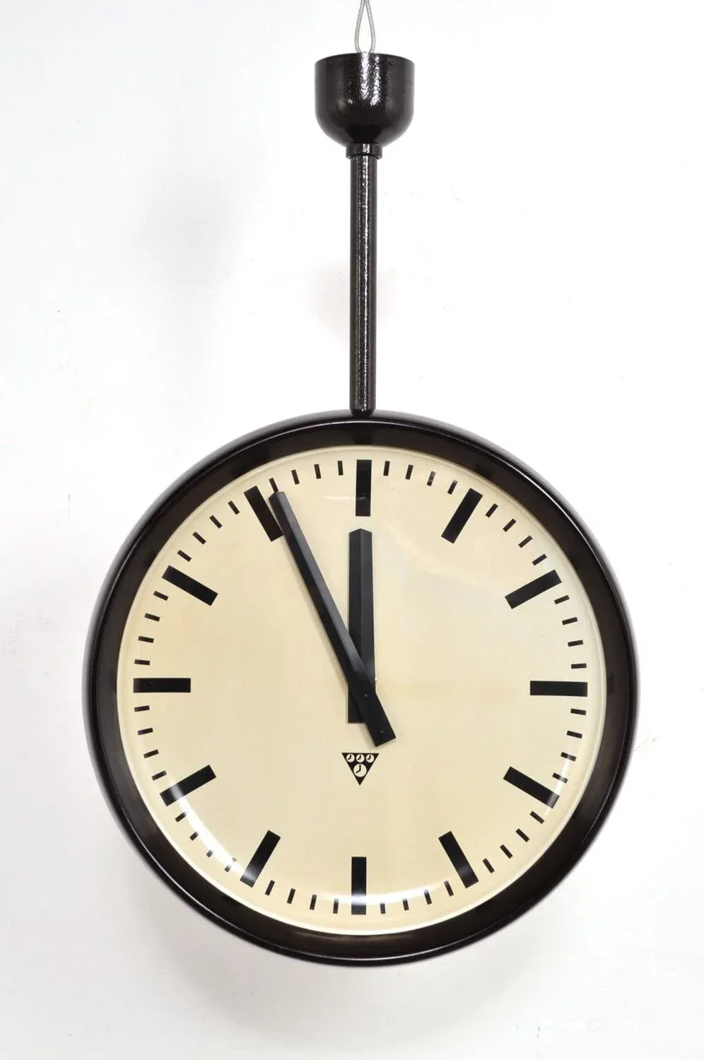 Double-Sided Wall Clock from Pragotron, 1960s | Chairish