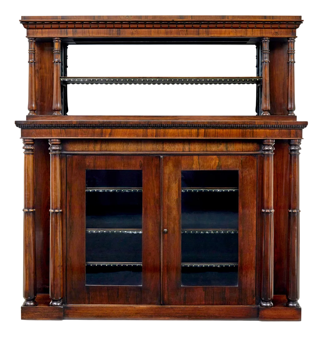 Mid 19th Century Palisander Mirrored Chiffionier, 1840