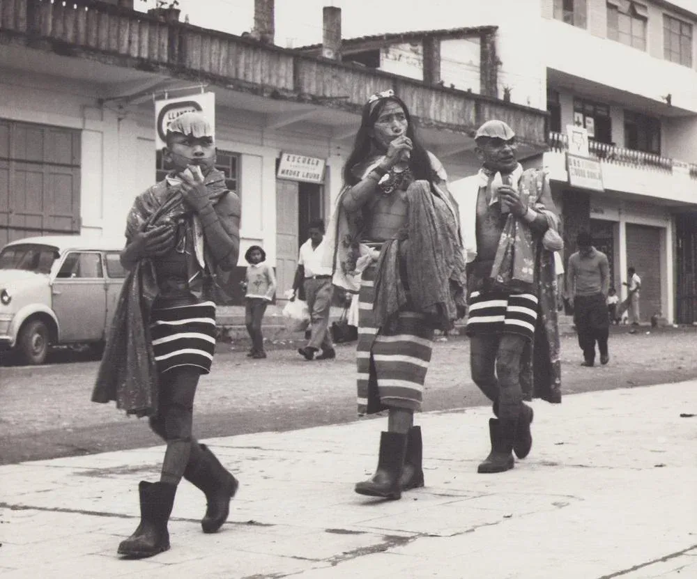 Hanna Seidel, Ecuadorian Musicians, Black and White Photograph, 1960s