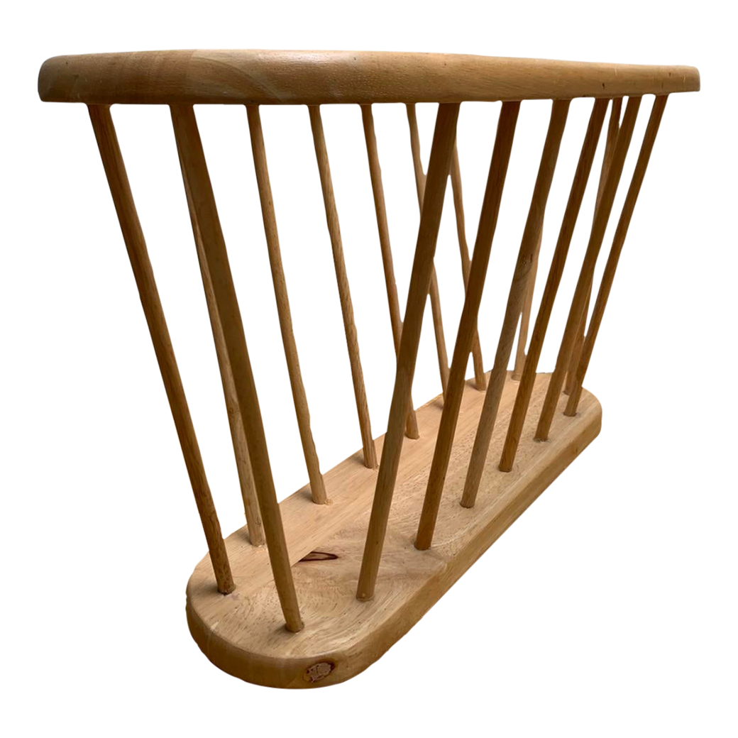 Vintage Natural Oak Wood File or Magazine Vessel Chairish