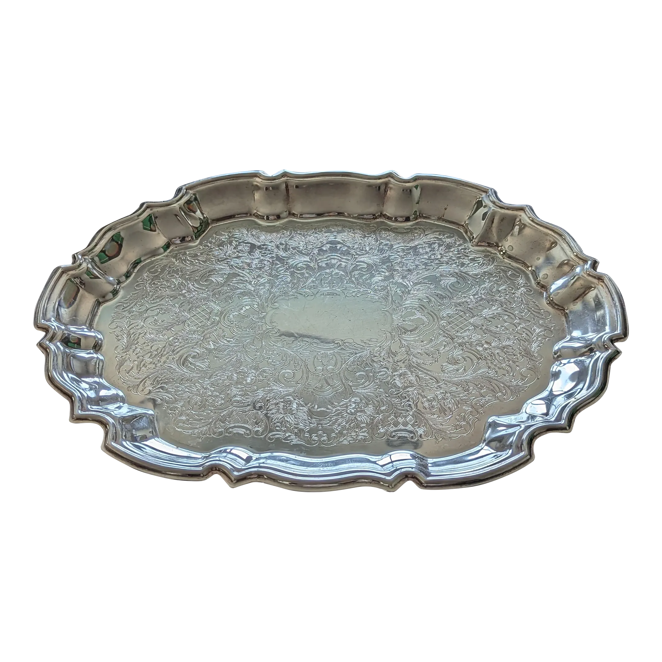 Vintage Silver Trays Chairish