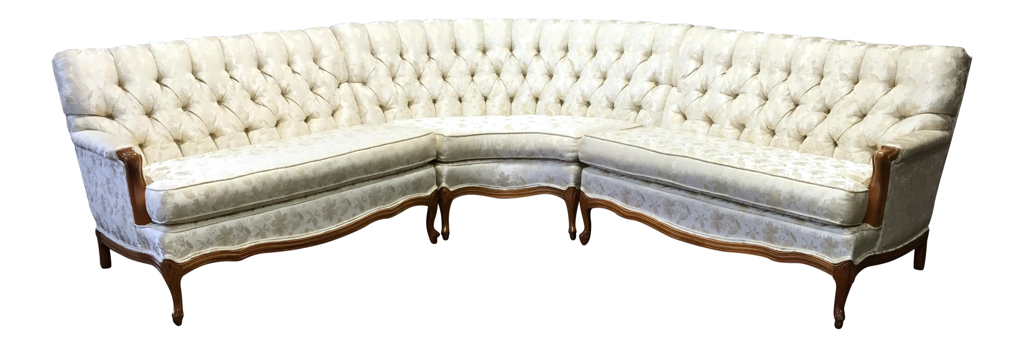 Vintage 1960 S French Provincial Sectional Sofa Chairish