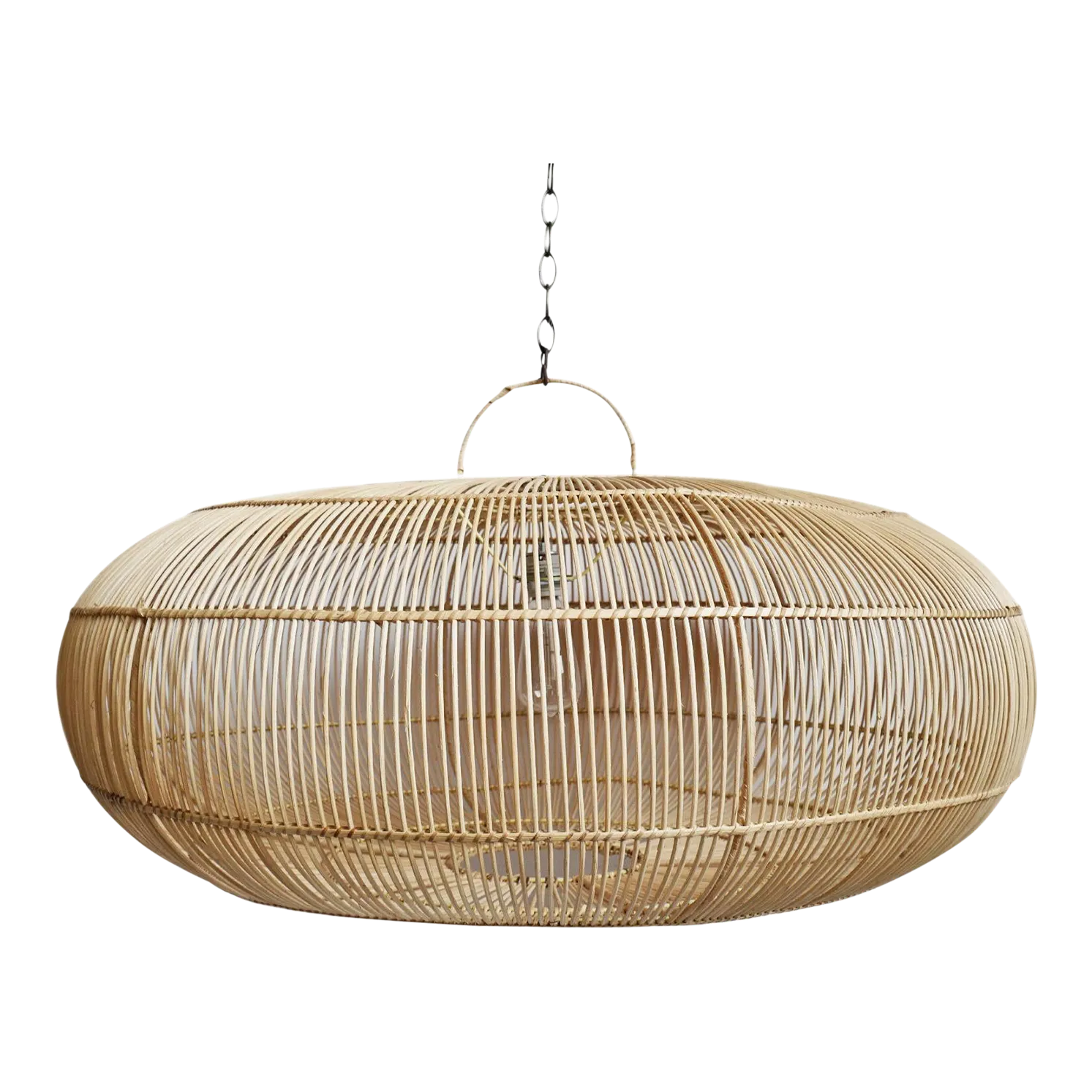 Ubud Rattan Pendant Lantern Large | Chairish
