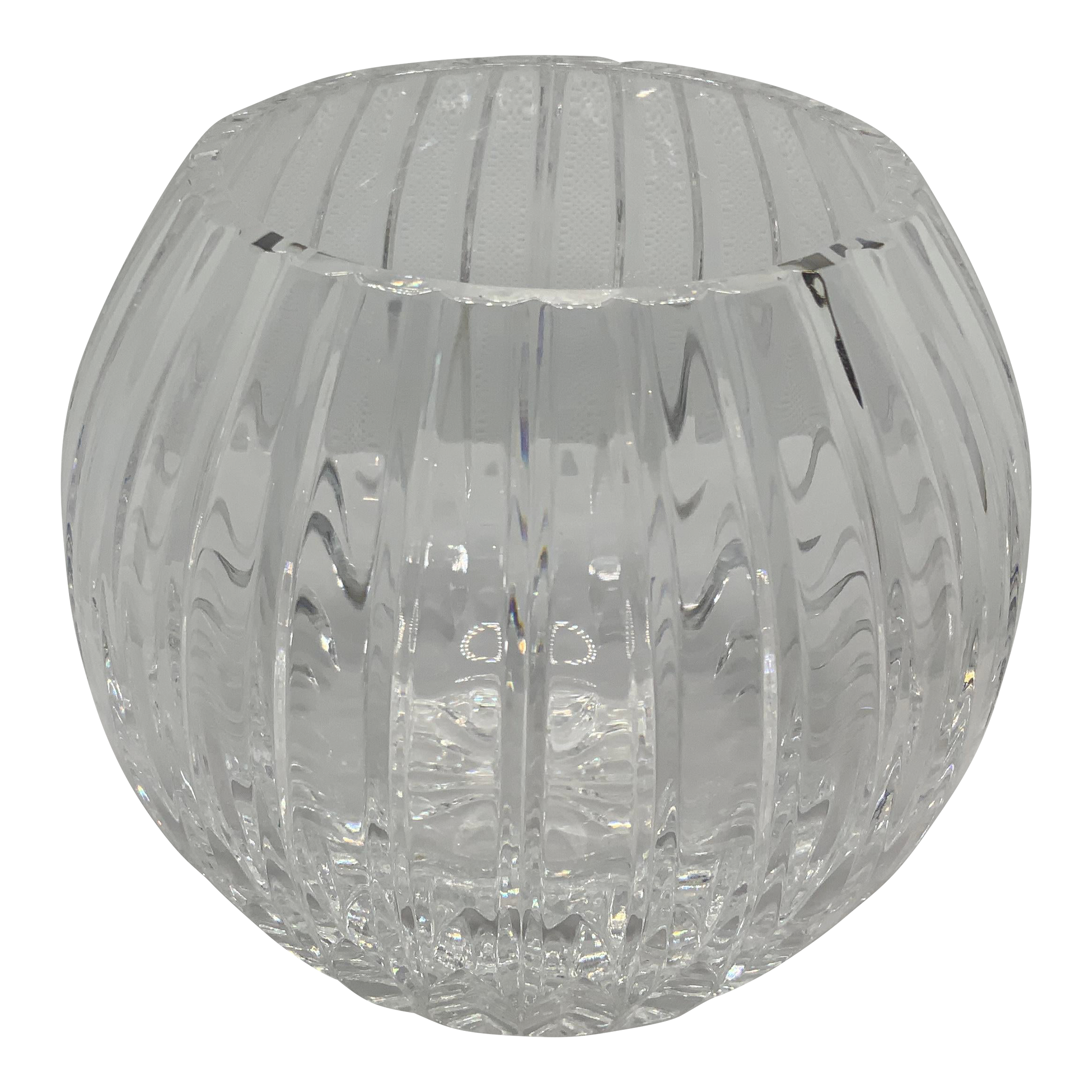 Atlantis Lead Crystal Rose Bowl
