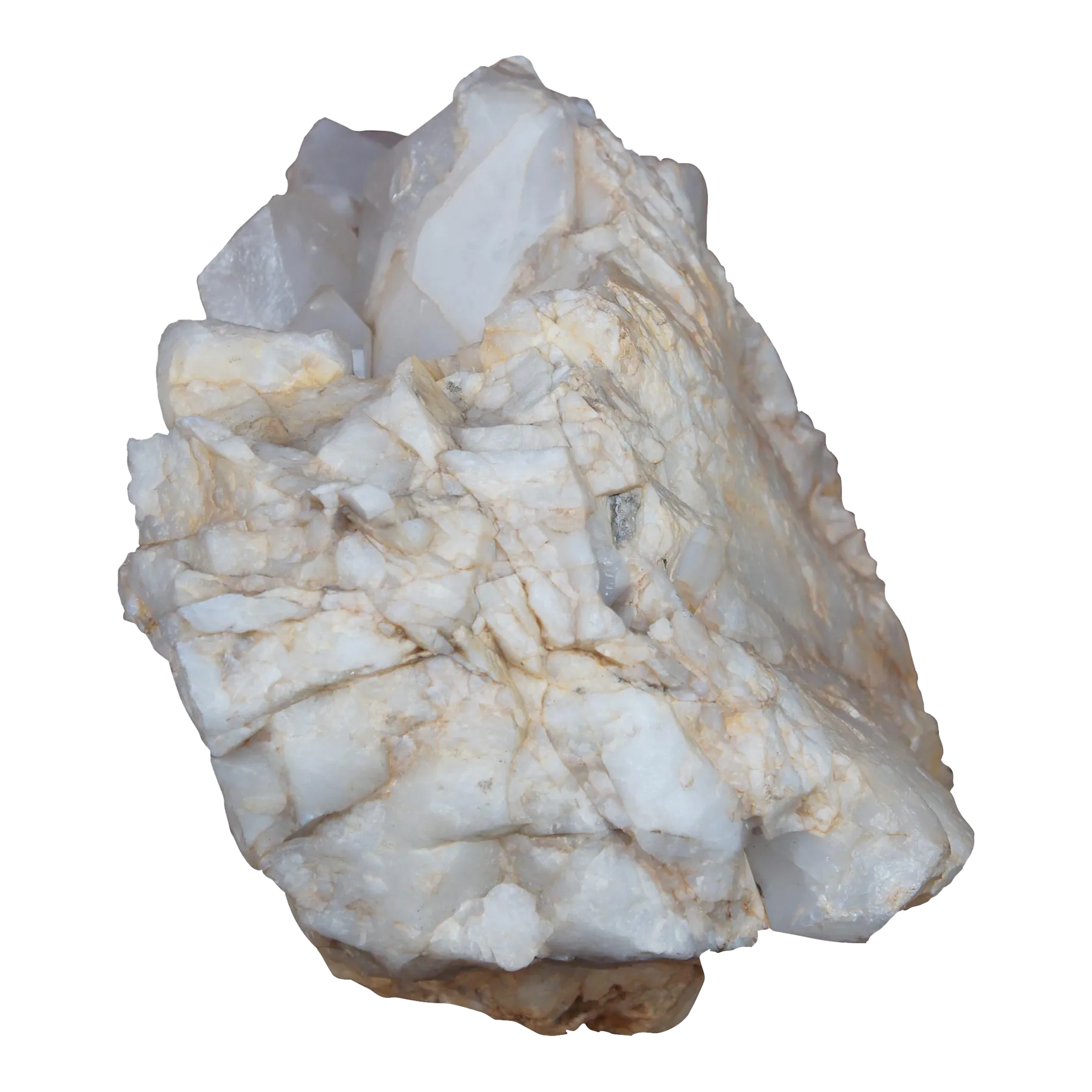 90lb Natural White Quartz Crystal Rock Stone Formation Healing Cluster 20"  | Chairish
