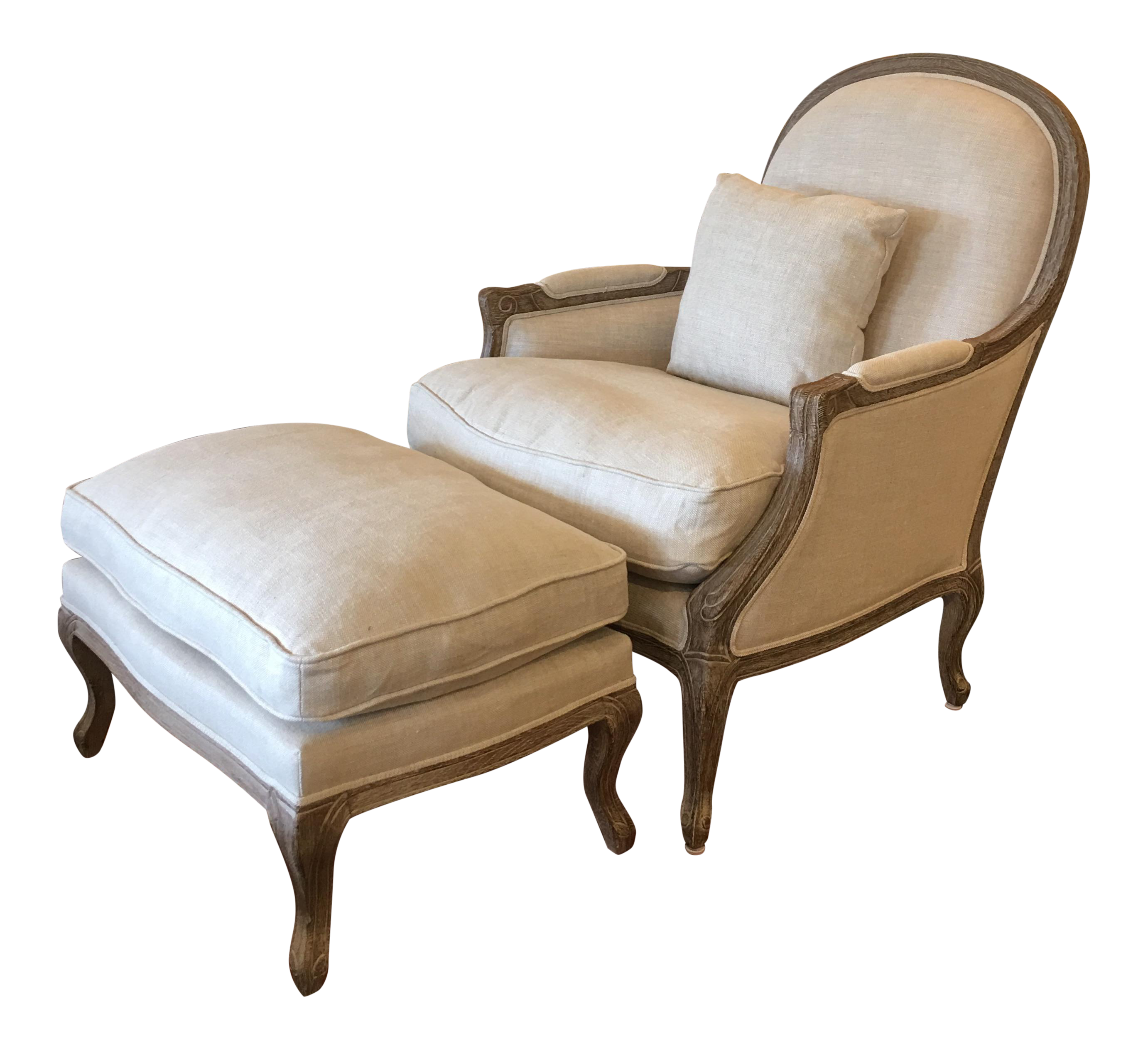 Restoration Hardware Lyon Chair Ottoman Chairish Restoration Hardware Lyon Chair Ottoman Chairish