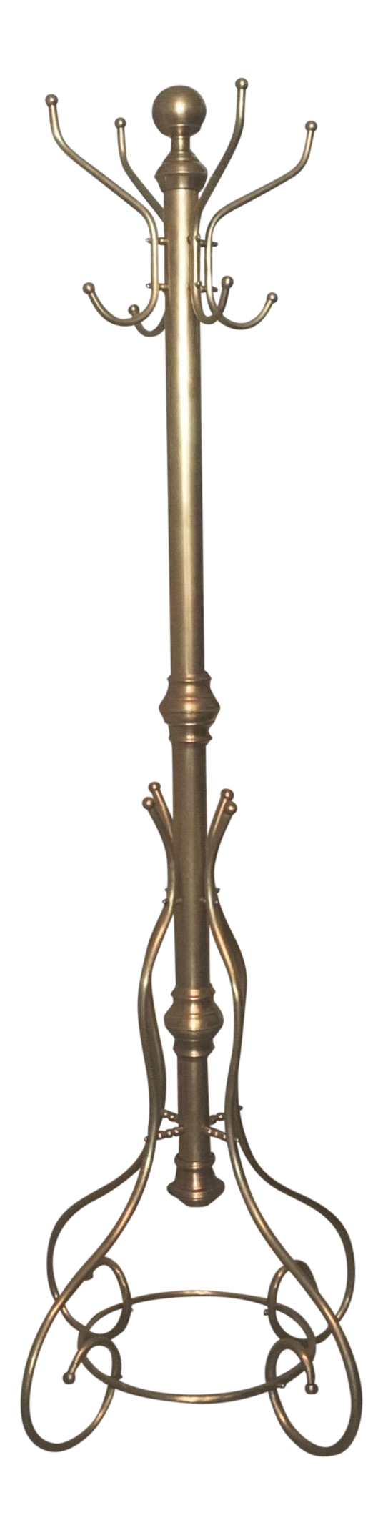 Vintage Brass Hat and Coat Rack Chairish