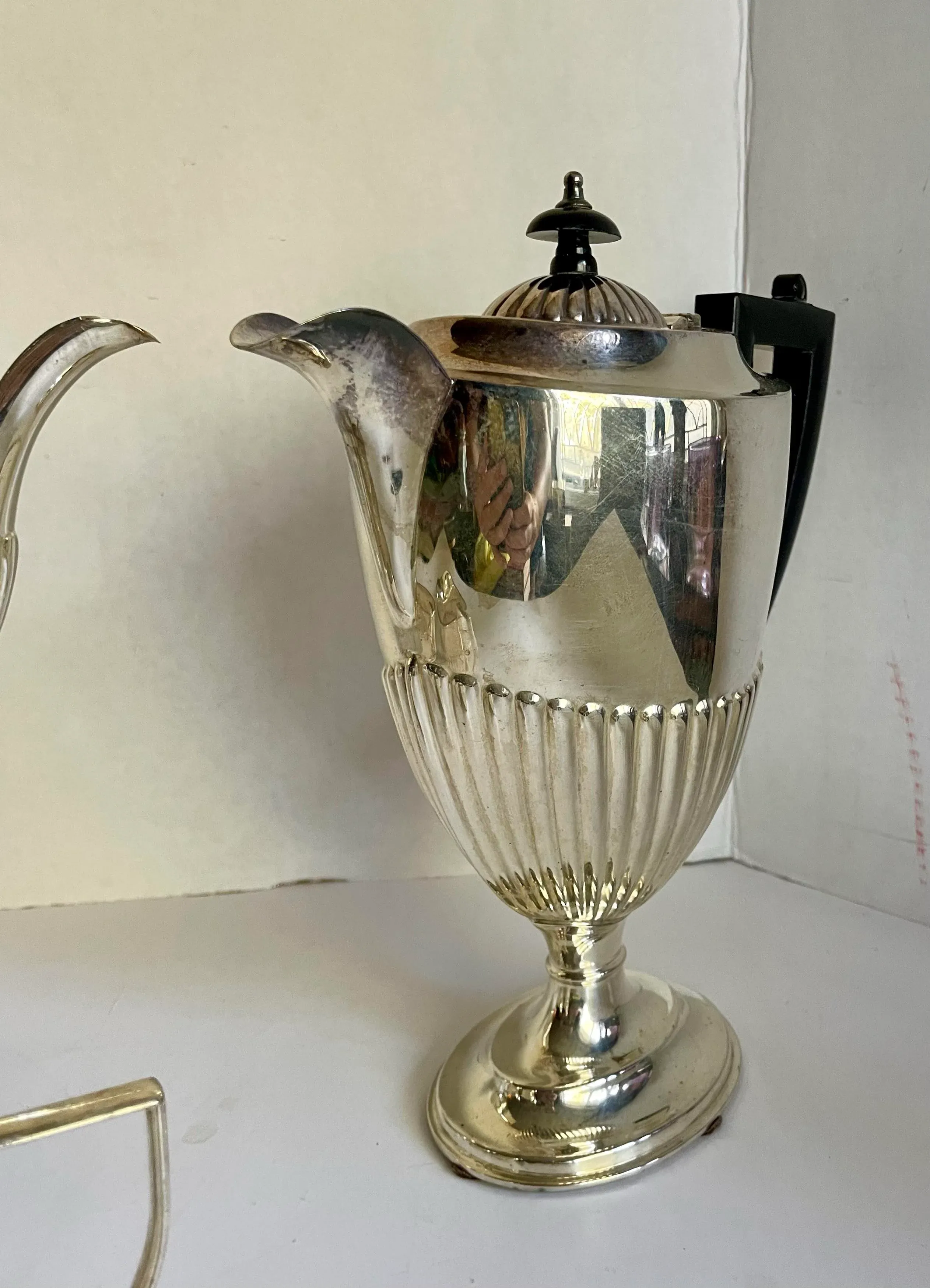 1920's Art Deco English Elkington & Co. Silver Plated Tea