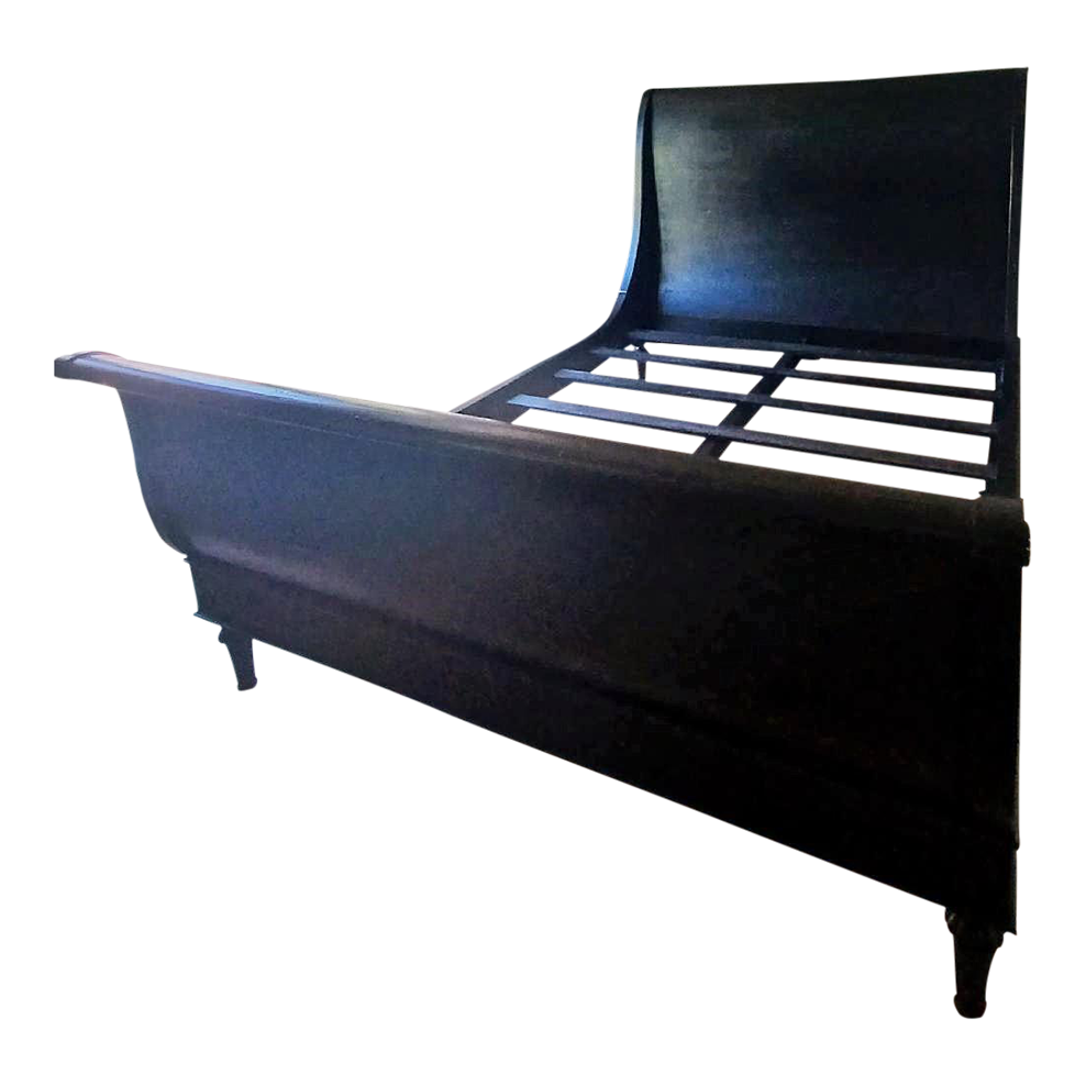 Restoration Hardware Empire Rosette Queen Size Sleigh Bed Chairish