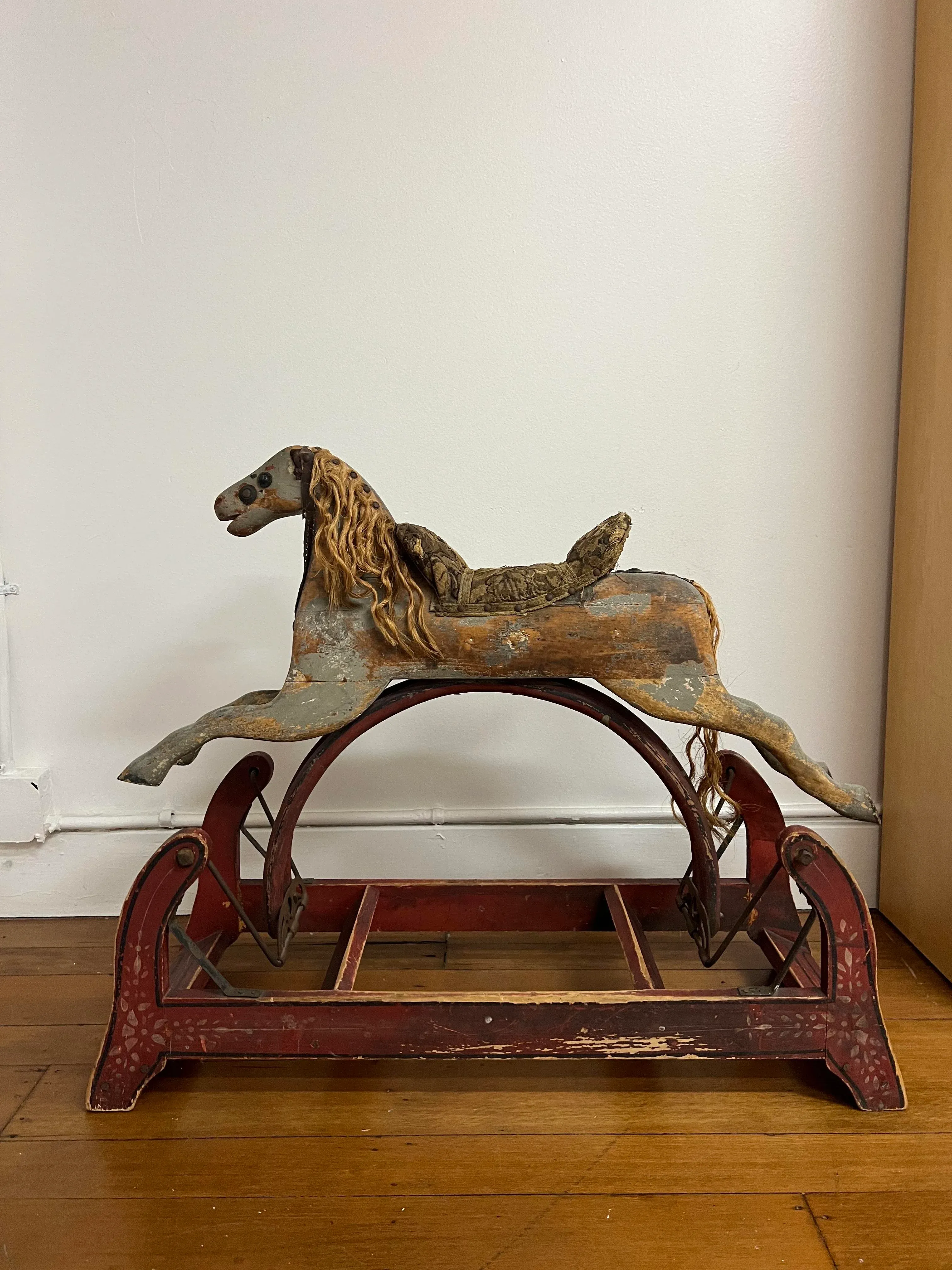 Antique Late 19th Century Whitney Reed Rocking Horse Glider Chairish