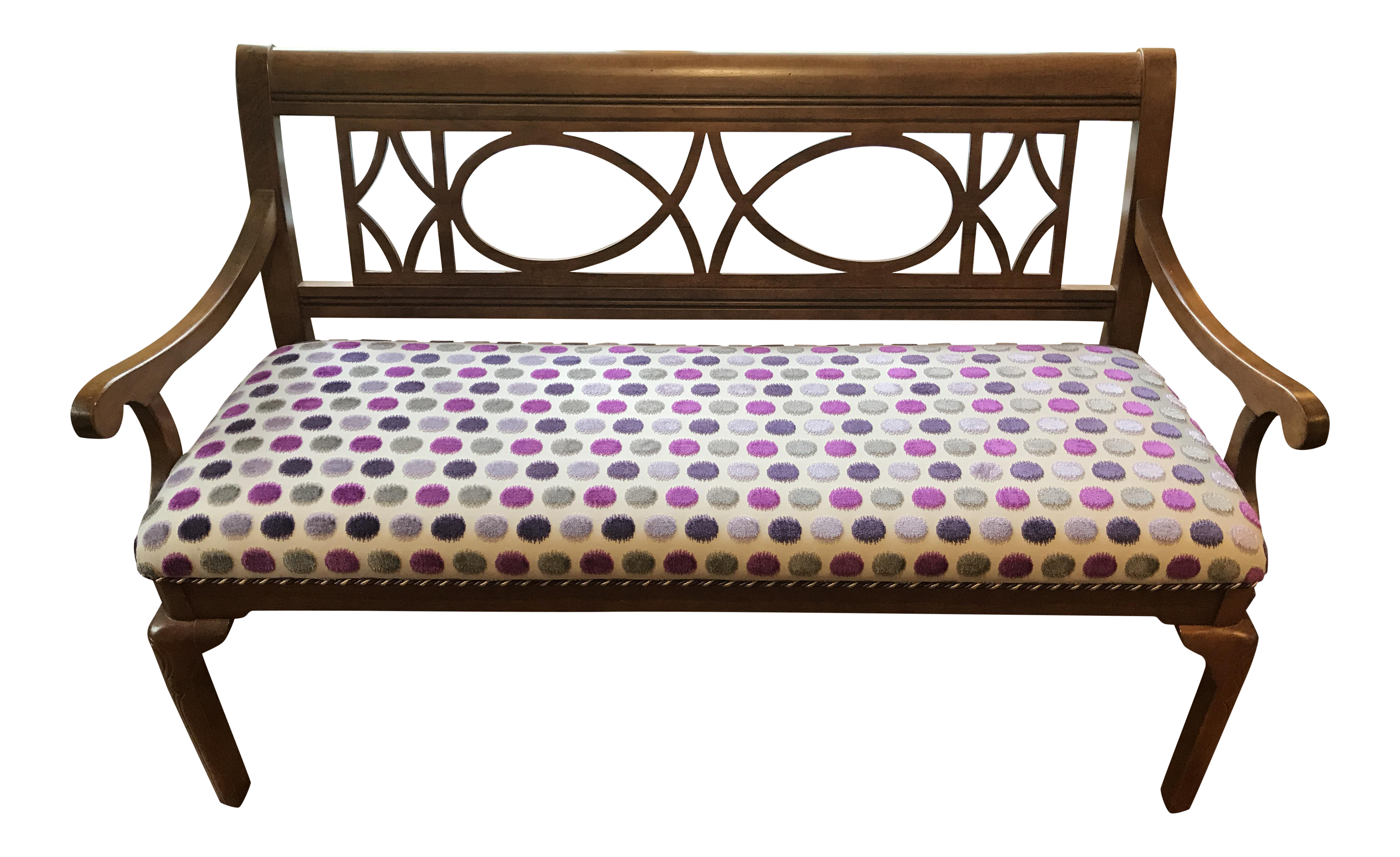 Settee Bench Solid Cherry Wood Chairish