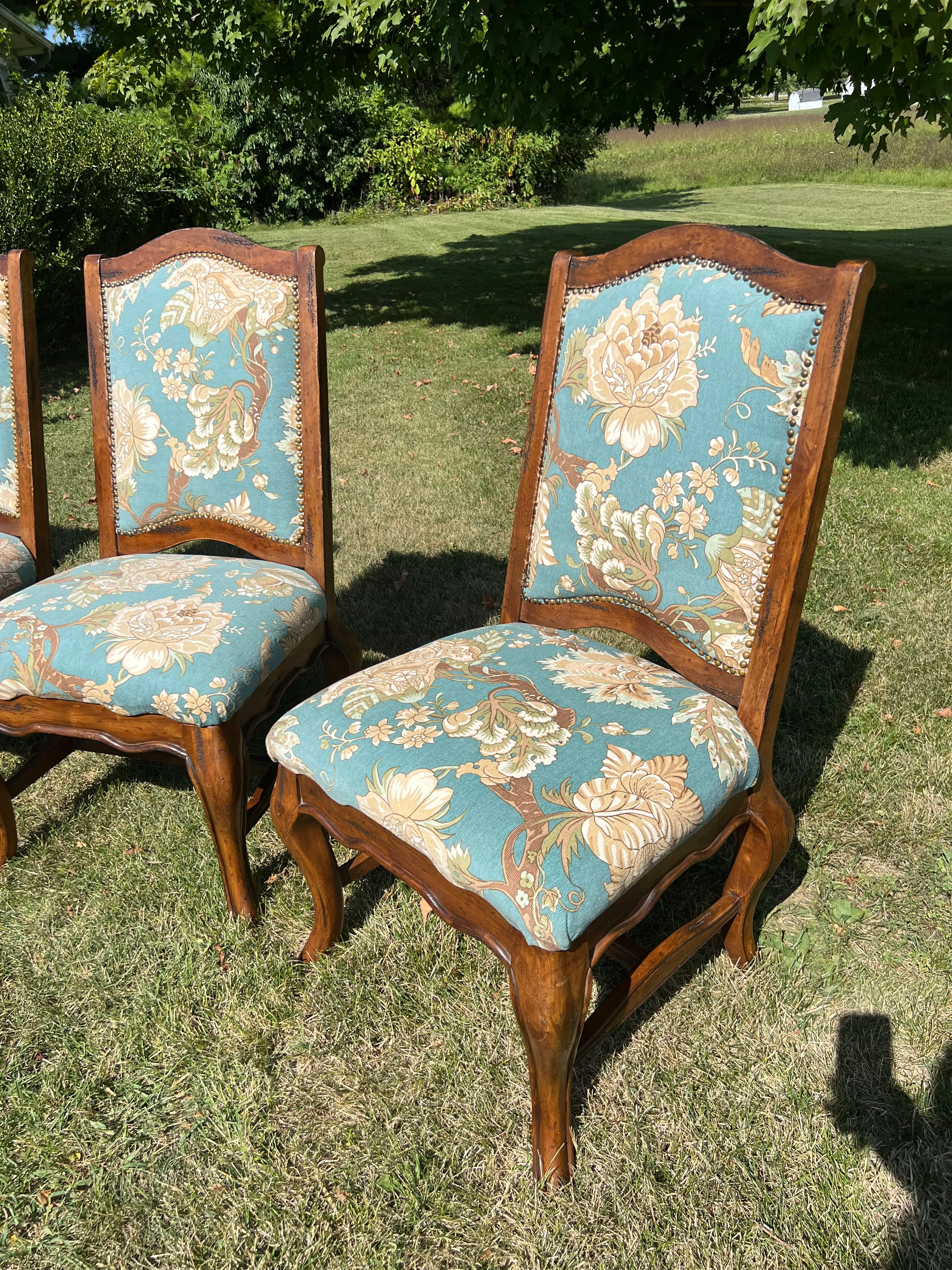 1980s Vintage Henredon French Country Dining Chairs Side Custom - Main Image