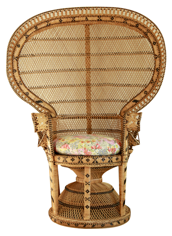 Vintage Italian Peacock Chair, 1970s Chairish