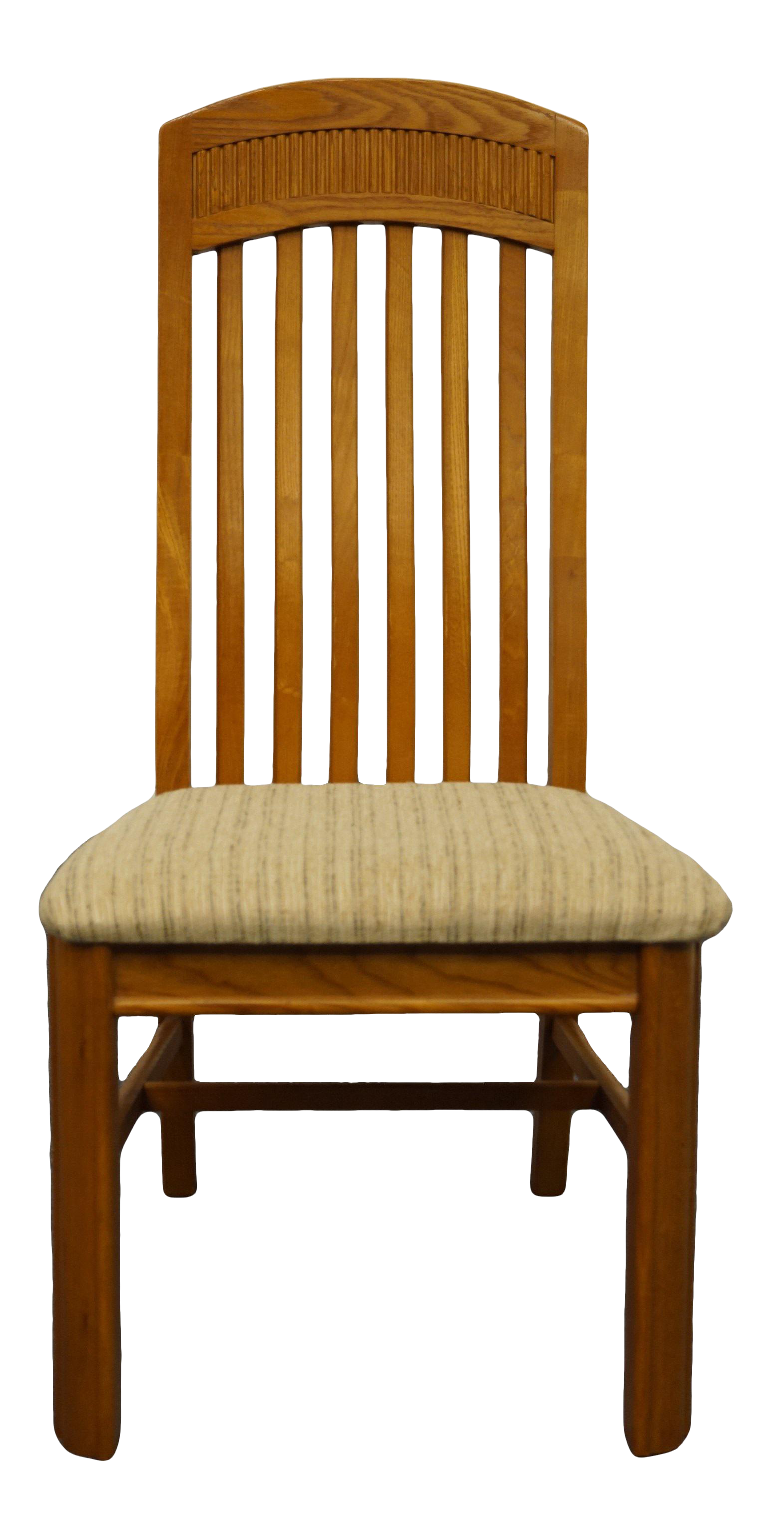 Bassett Furniture Oak Mission Shaker Style Dining Side Chair 4261 451 Chairish