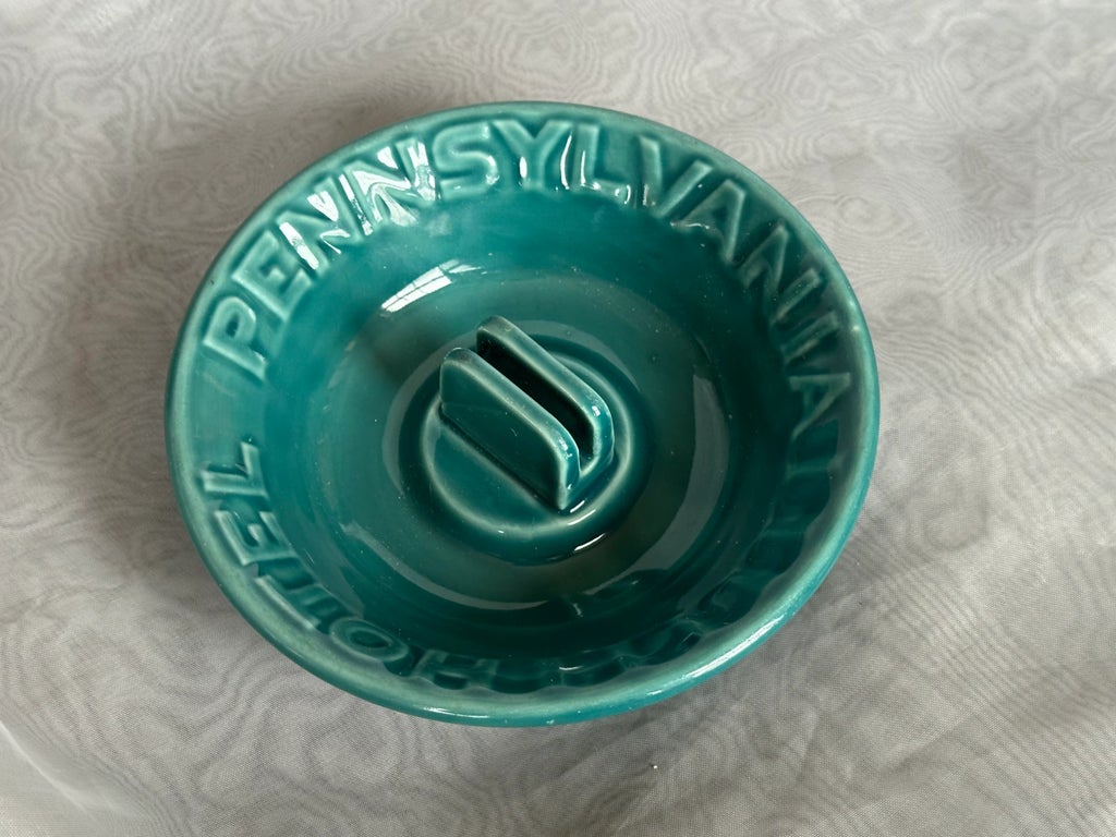 Vintage Art Deco Hotel Pennsylvania Ashtray | Chairish