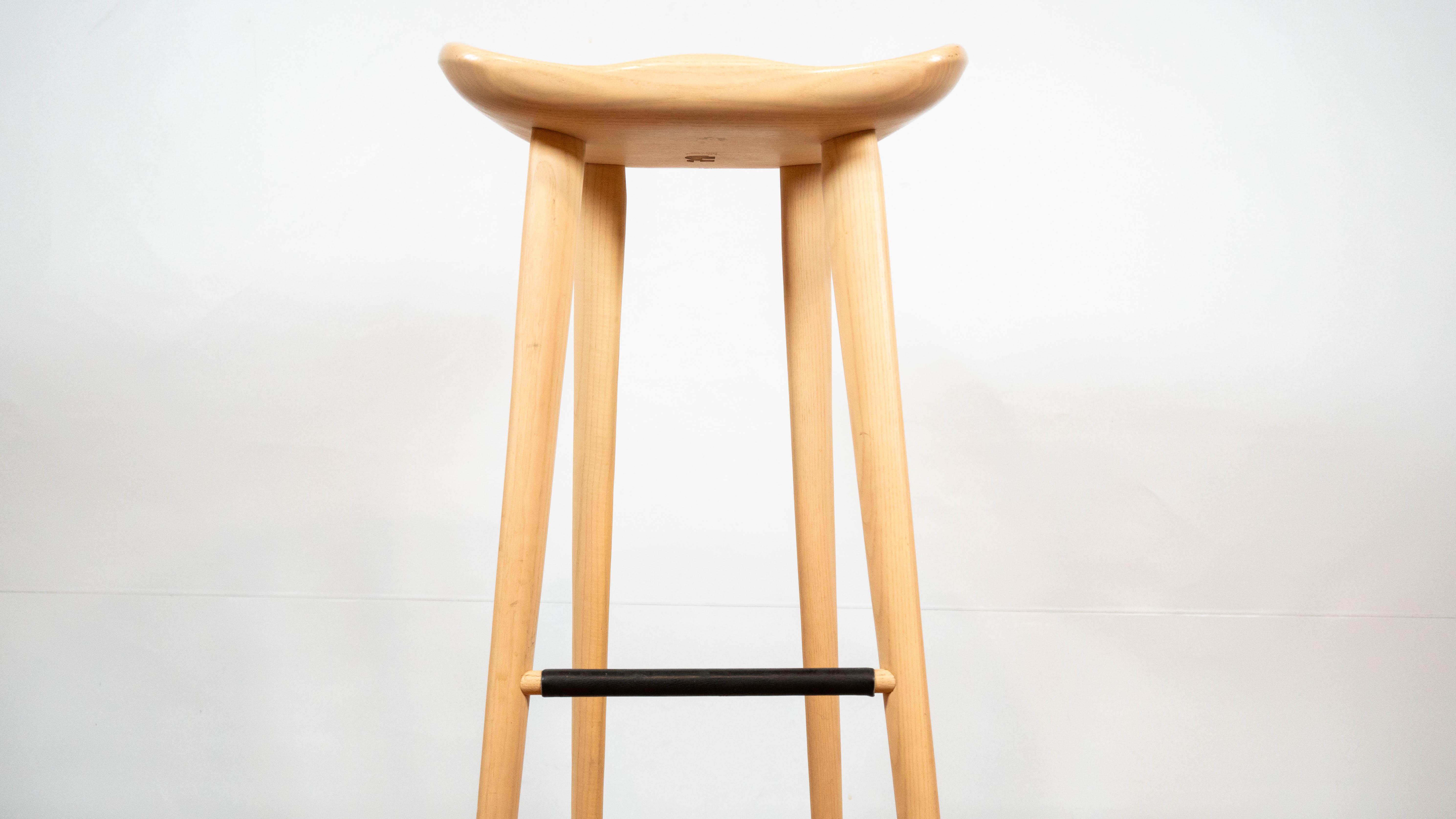 DWR BassamFellows Cb-23 Tractor Stool in White Ash | Chairish