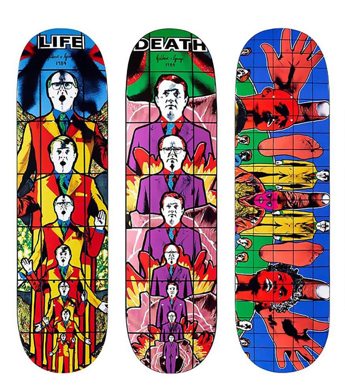 Gilbert & George Supreme Skateboard Decks - Set of 3