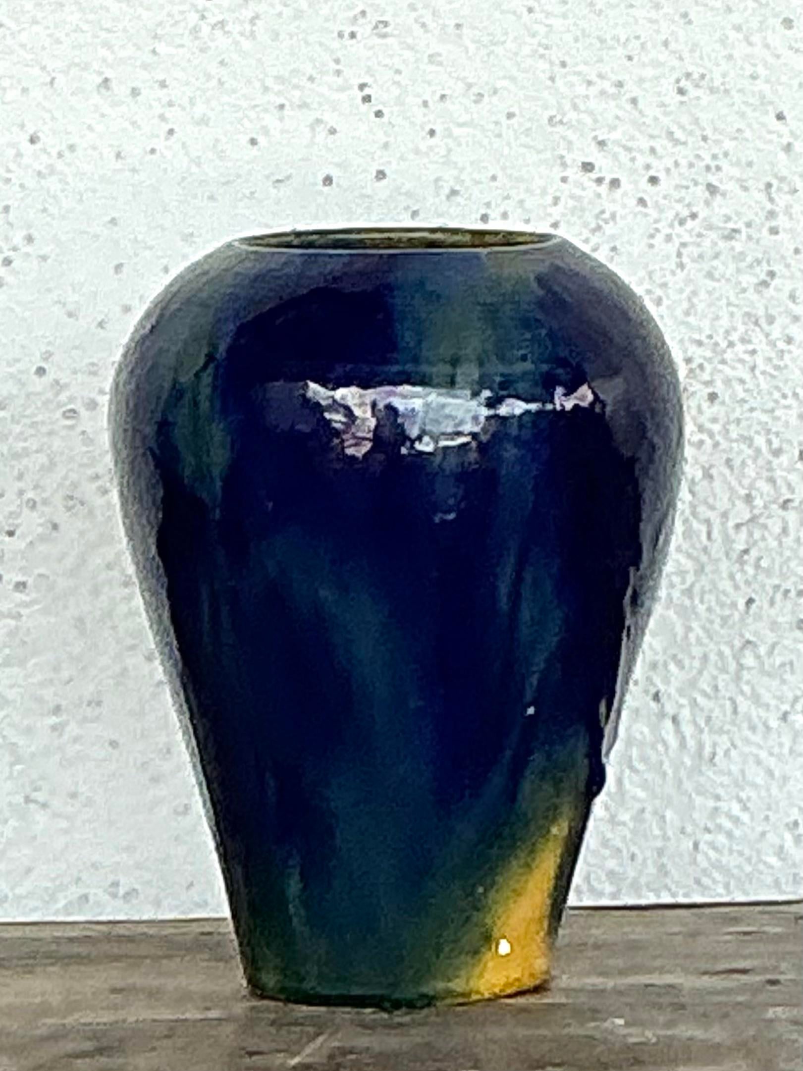 Vintage Original Glazed Ceramic Vase
